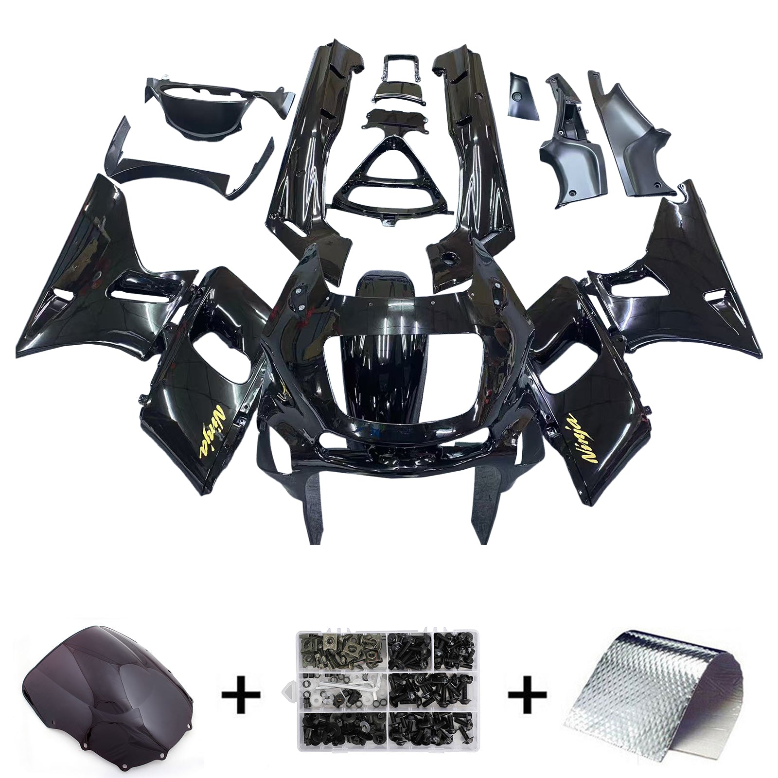 Kawasaki ZZR400 1993-2007 ZZR600 1998-2003 Fairing Kit Bodywork Plastic ABS