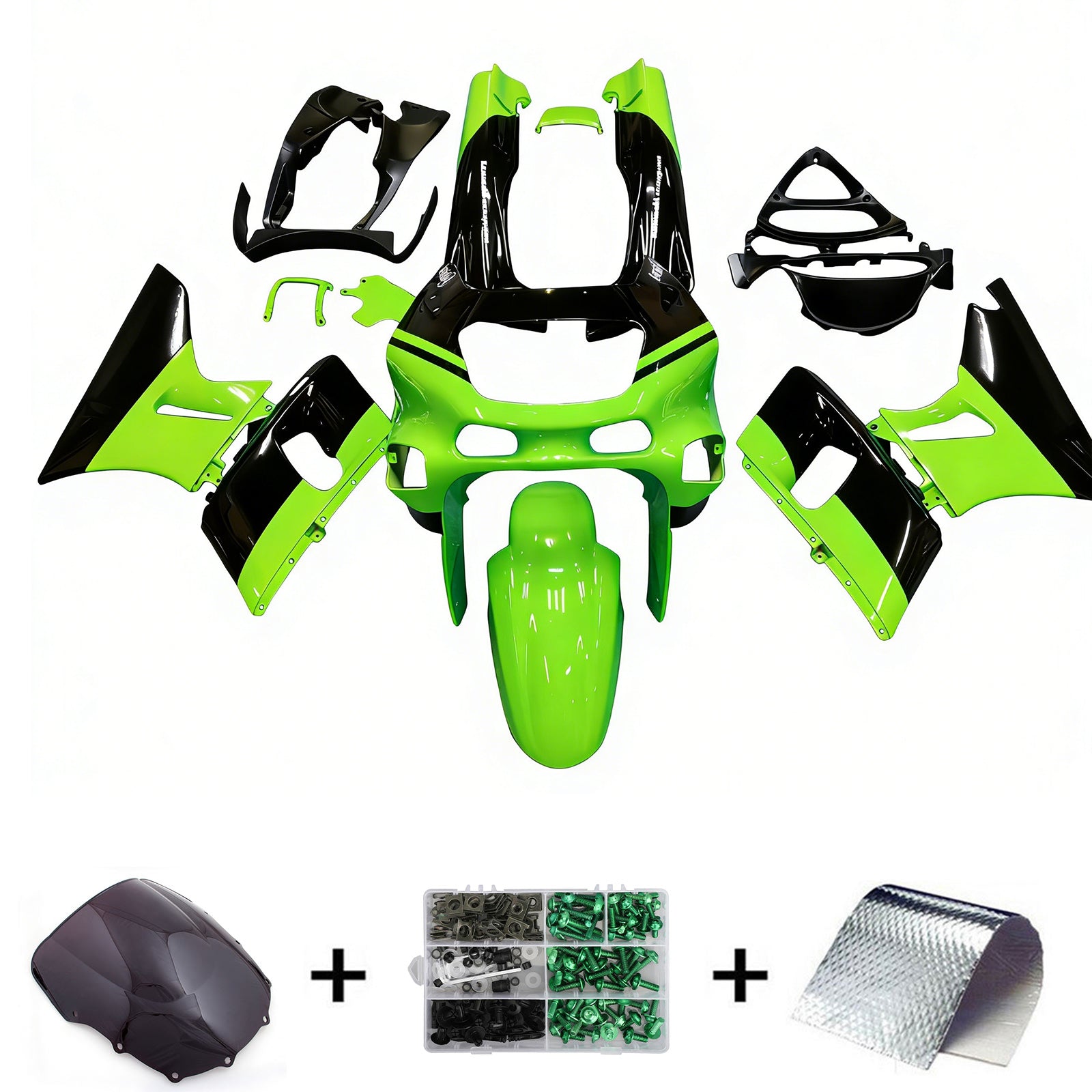 Kawasaki ZZR400 1993-2007 ZZR600 1998-2003 Fairing Kit Bodywork Plastic ABS
