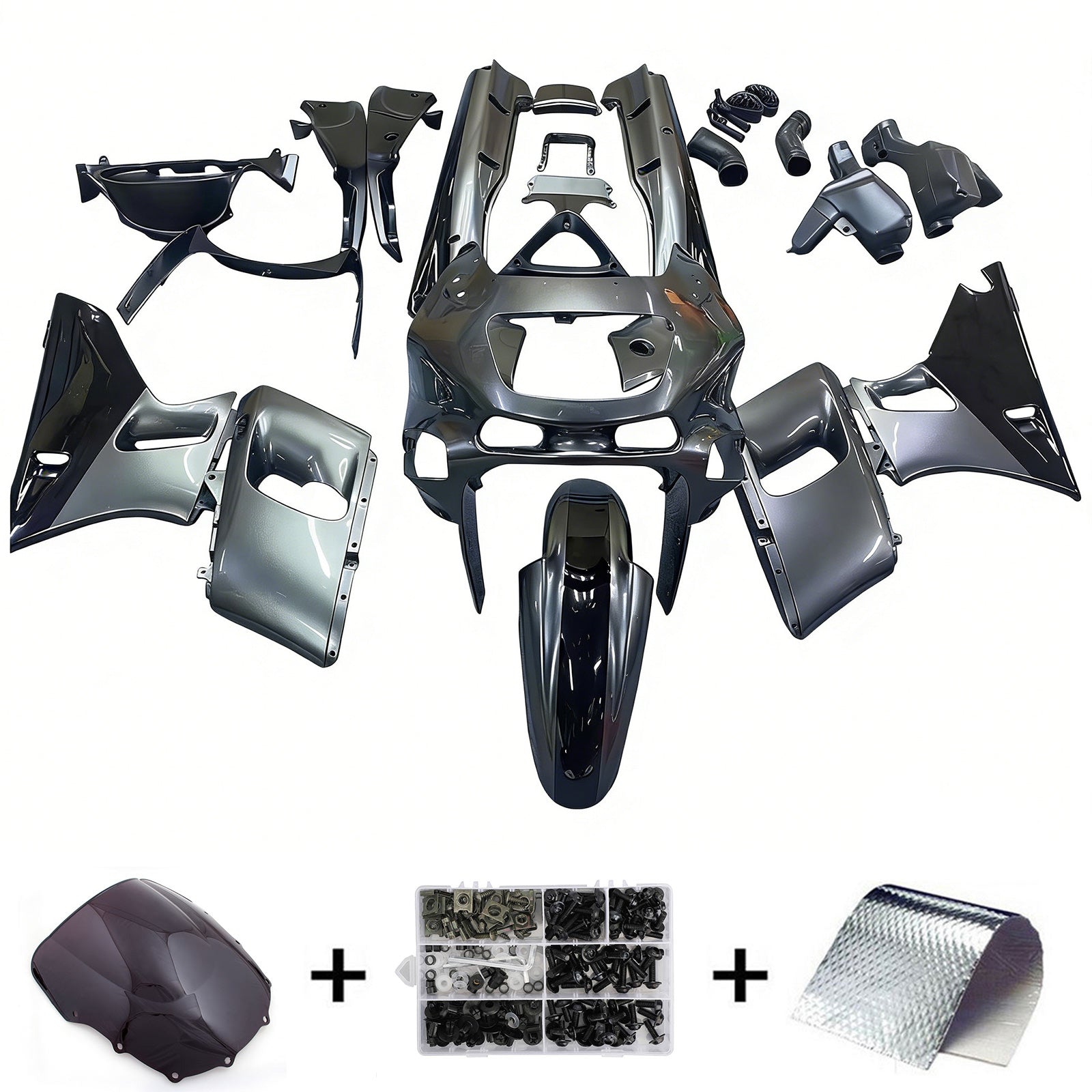 Kawasaki ZZR400 1993-2007 ZZR600 1998-2003 Fairing Kit Bodywork Plastic ABS