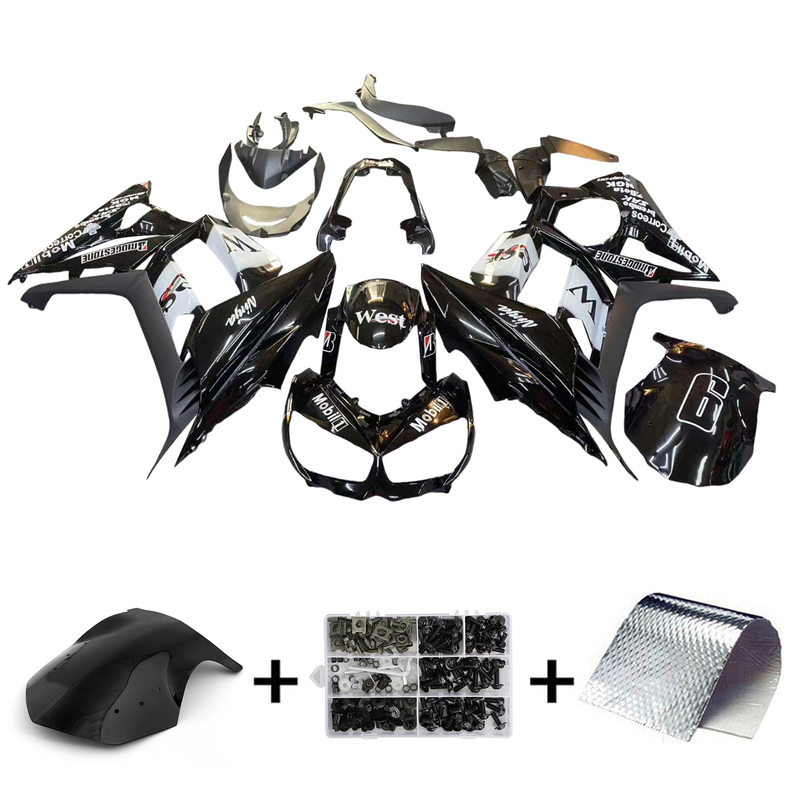 Kawasaki Z1000SX 2010-2015 Fairing Kit Bodywork Plastic ABS