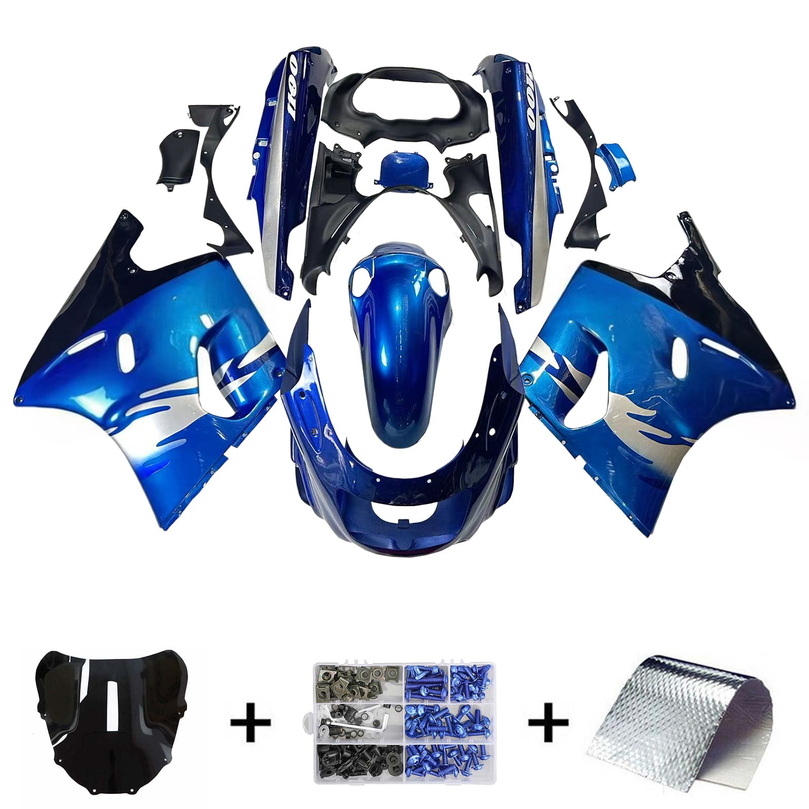 Kawasaki ZZR1100 1993-2003 Fairing Kit Bodywork Plastic