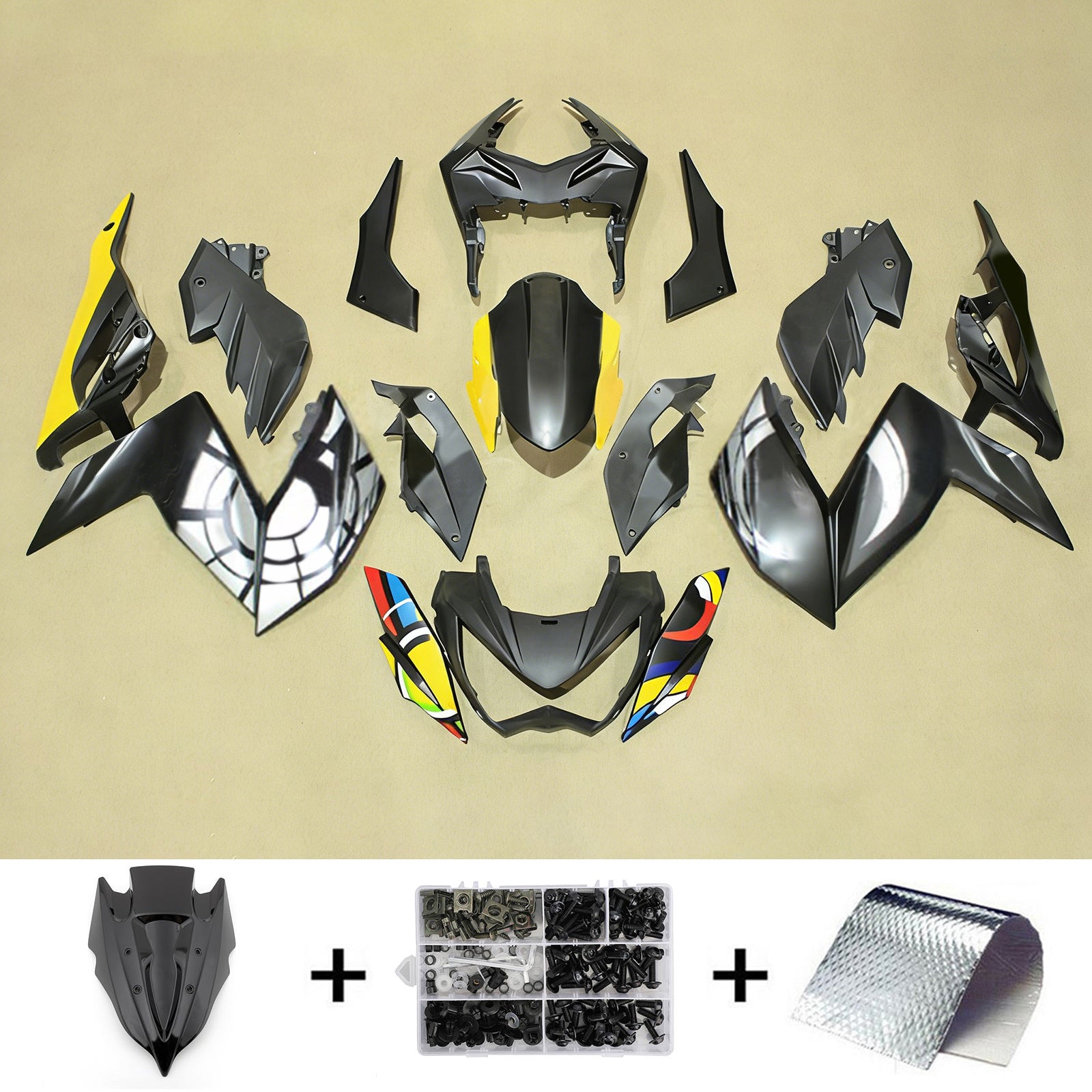 Kawasaki Z250 Z300 2015-2016 Fairing Kit Bodywork Plastic ABS