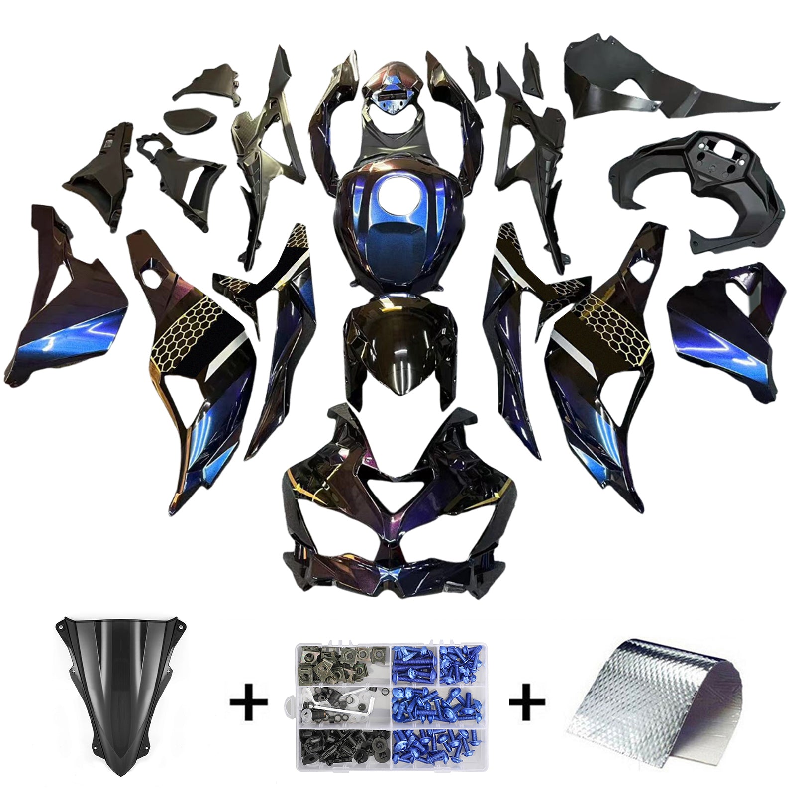 Injection Fairing Kit Bodywork ABS fit For Kawasaki Ninja ZX-25R 2019-2025