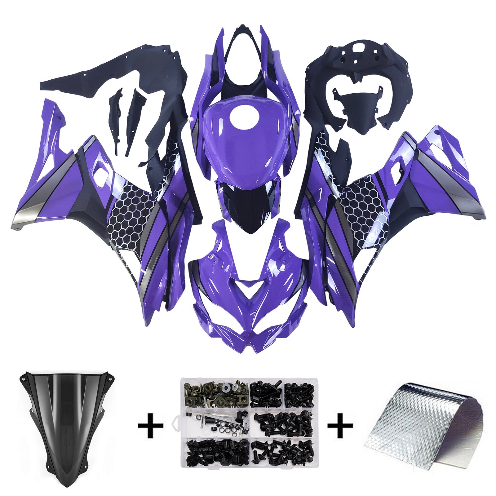 Injection Fairing Kit fit For Kawasaki Ninja ZX-25R ZX-4R ZX-4RR 2019-2025