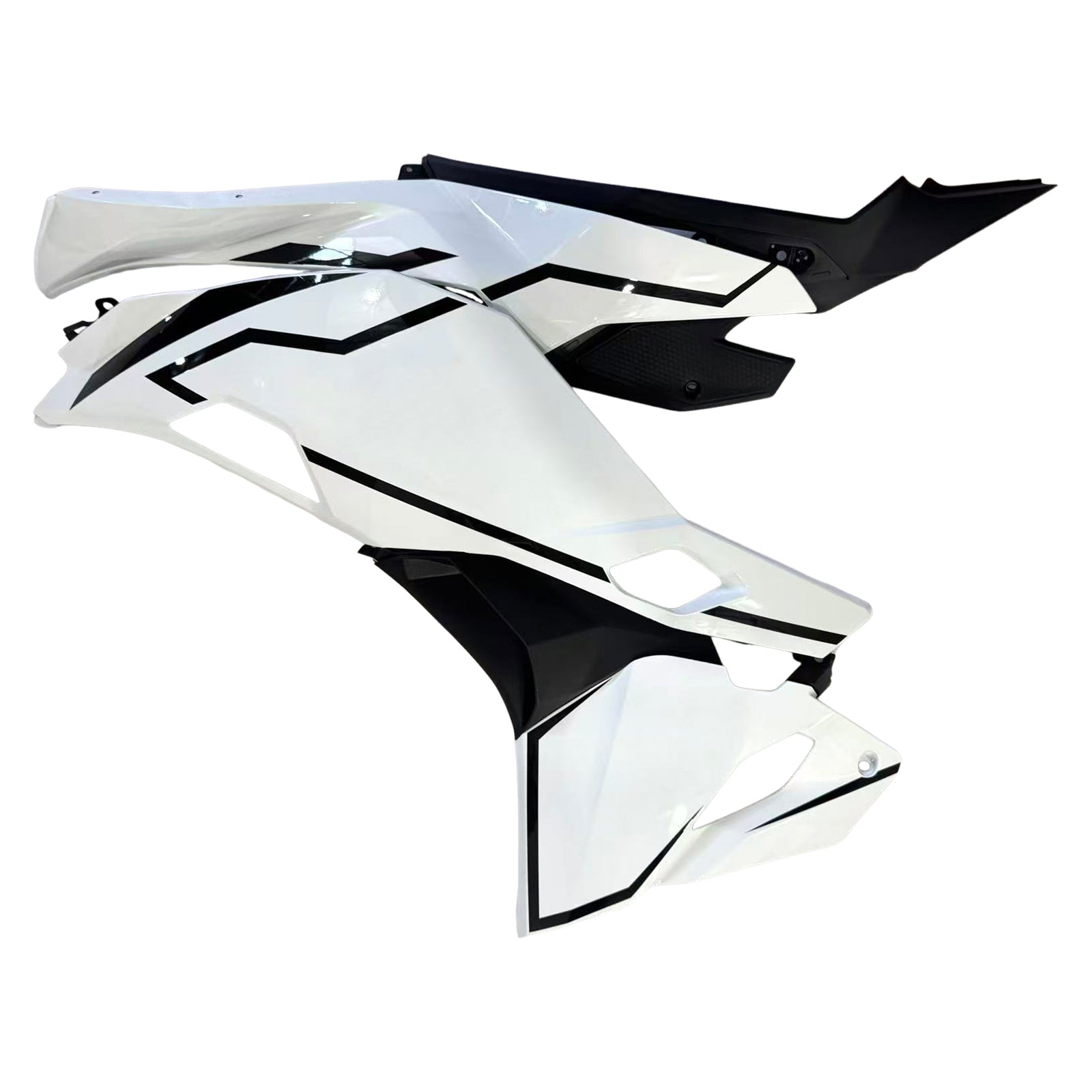 Black White Injection Fairing Kit fit For Kawasaki Ninja ZX-25R ZX-4R ZX-4RR 2019-2026