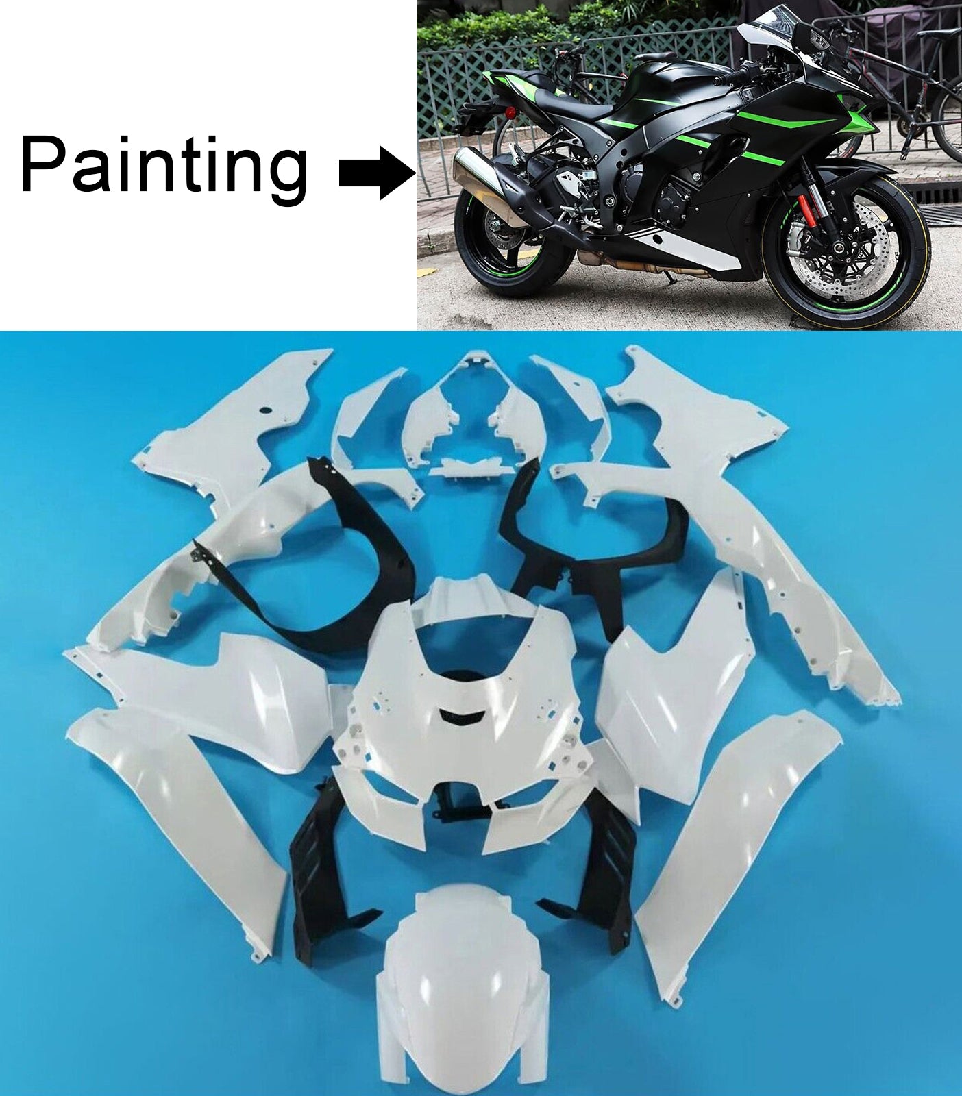 Kawasaki ZX-10R ZX-10RR 2021-2025 Fairing Kit Bodywork ABS