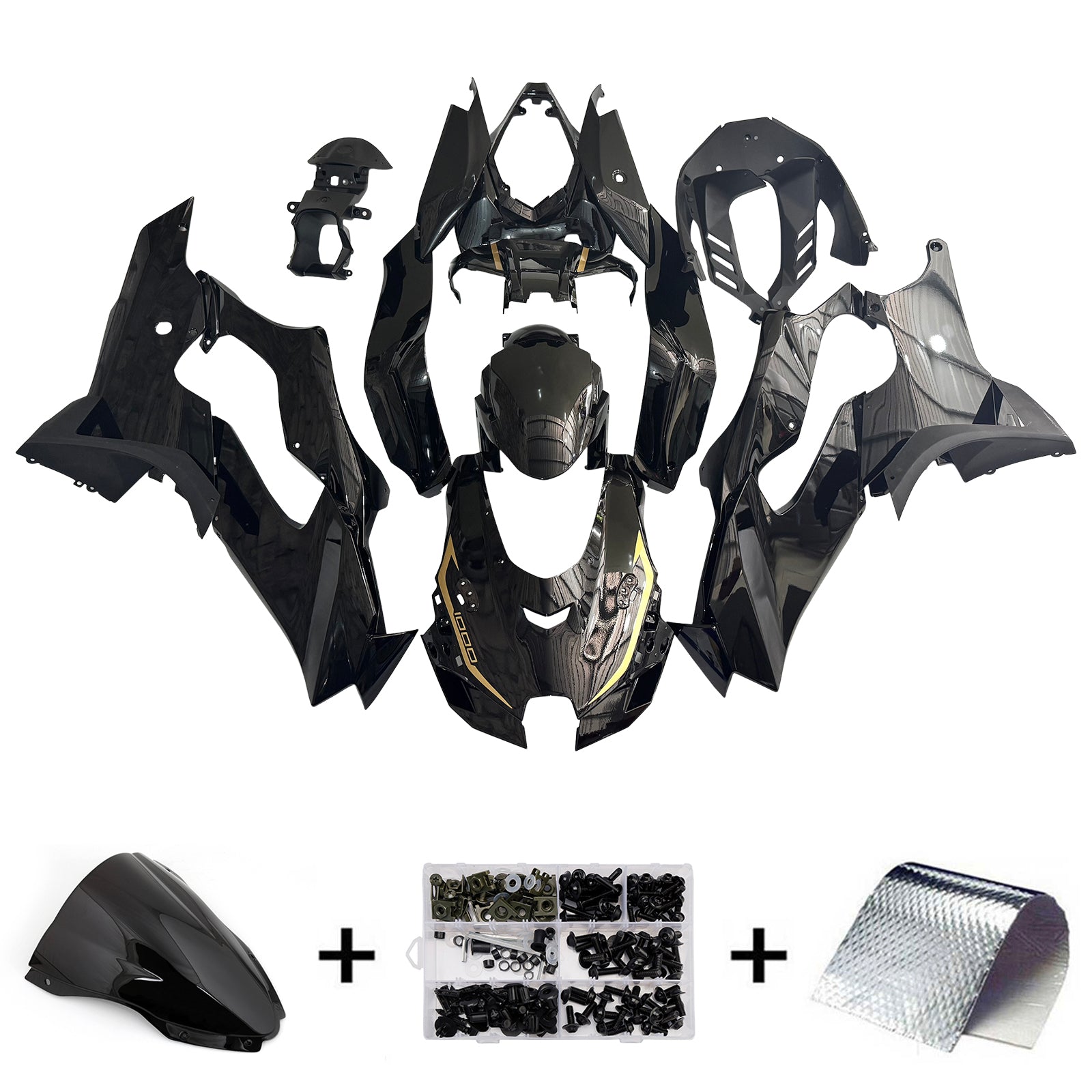 Injection Fairing Kit Bodywork ABS fit For Kawasaki ZX-10R ZX-10RR 2021-2025