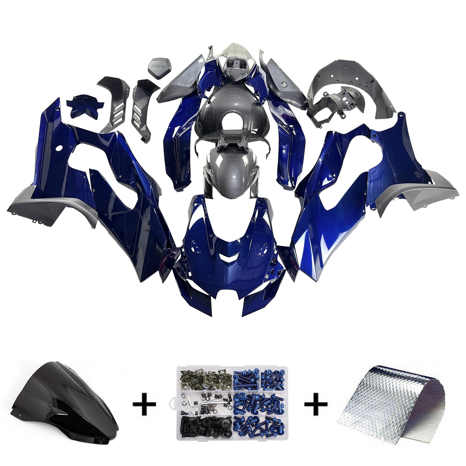 Injection Fairing Kit Bodywork ABS fit For Kawasaki ZX-10R ZX-10RR 2021-2025