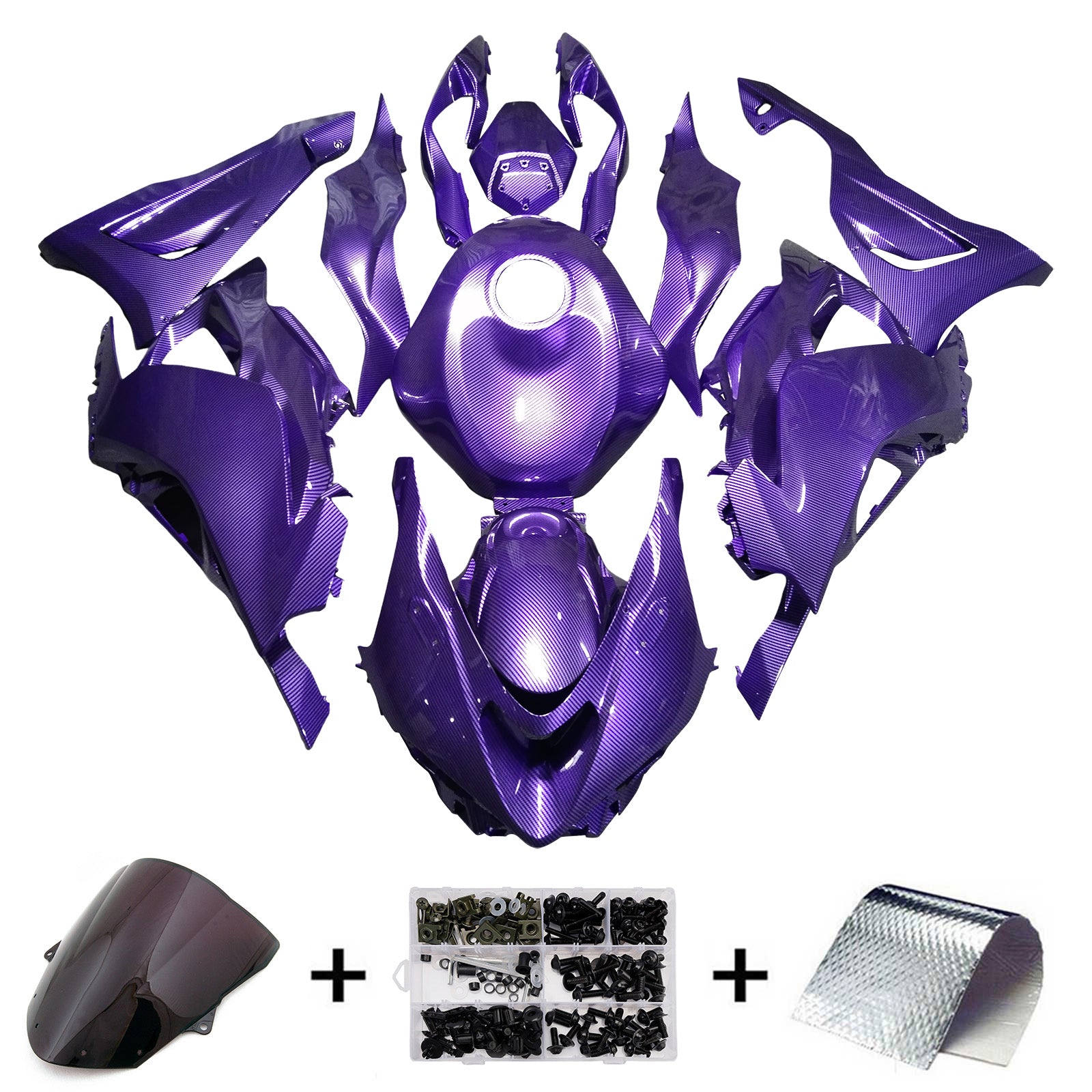 Purple Injection Fairing Kit Bodywork Plastic ABS fit For Kawasaki ZX-6R 2024-2026
