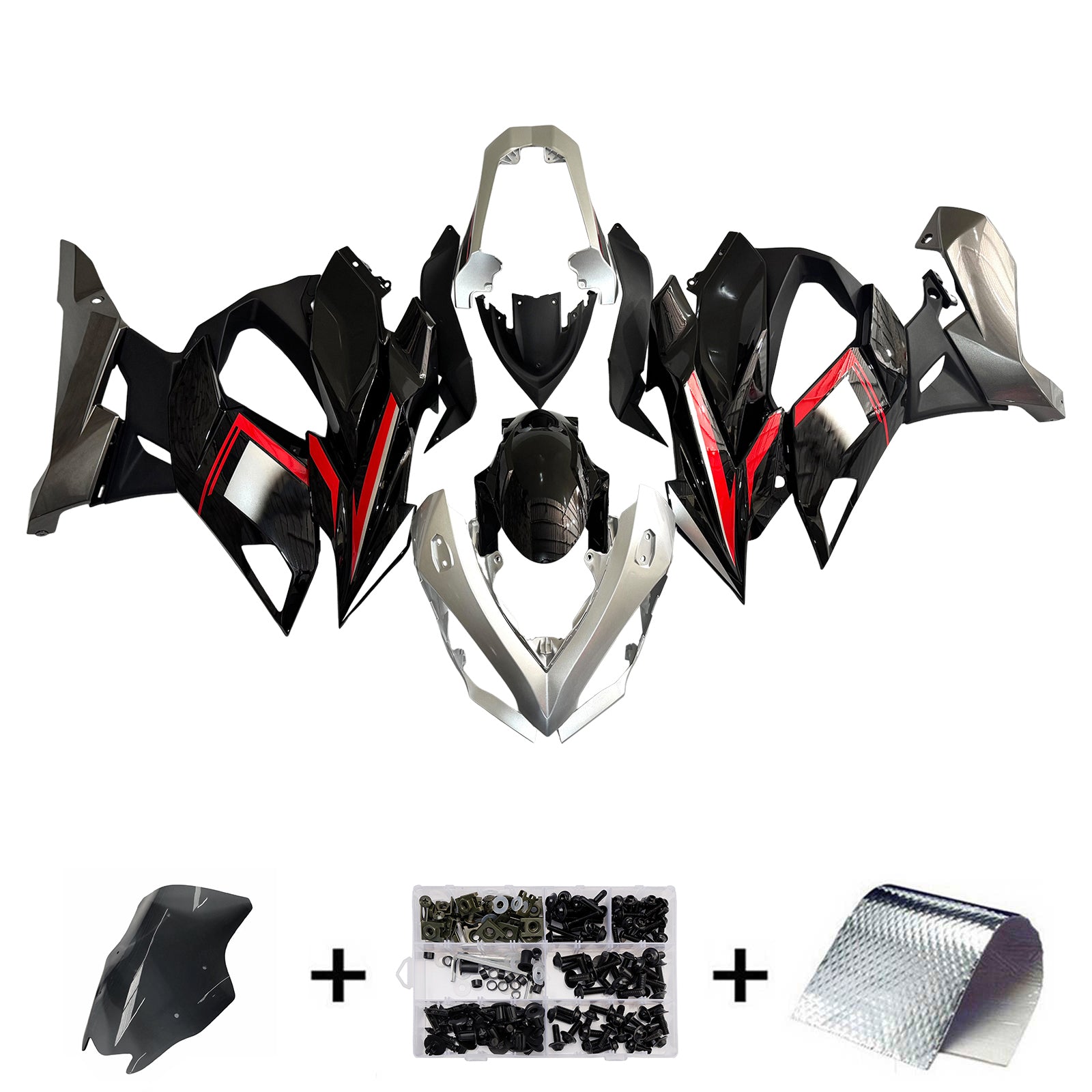 Red Silver Black Injection Fairing For Kawasaki Z1000SX Ninja 1000SX 1100SX 2020-2026