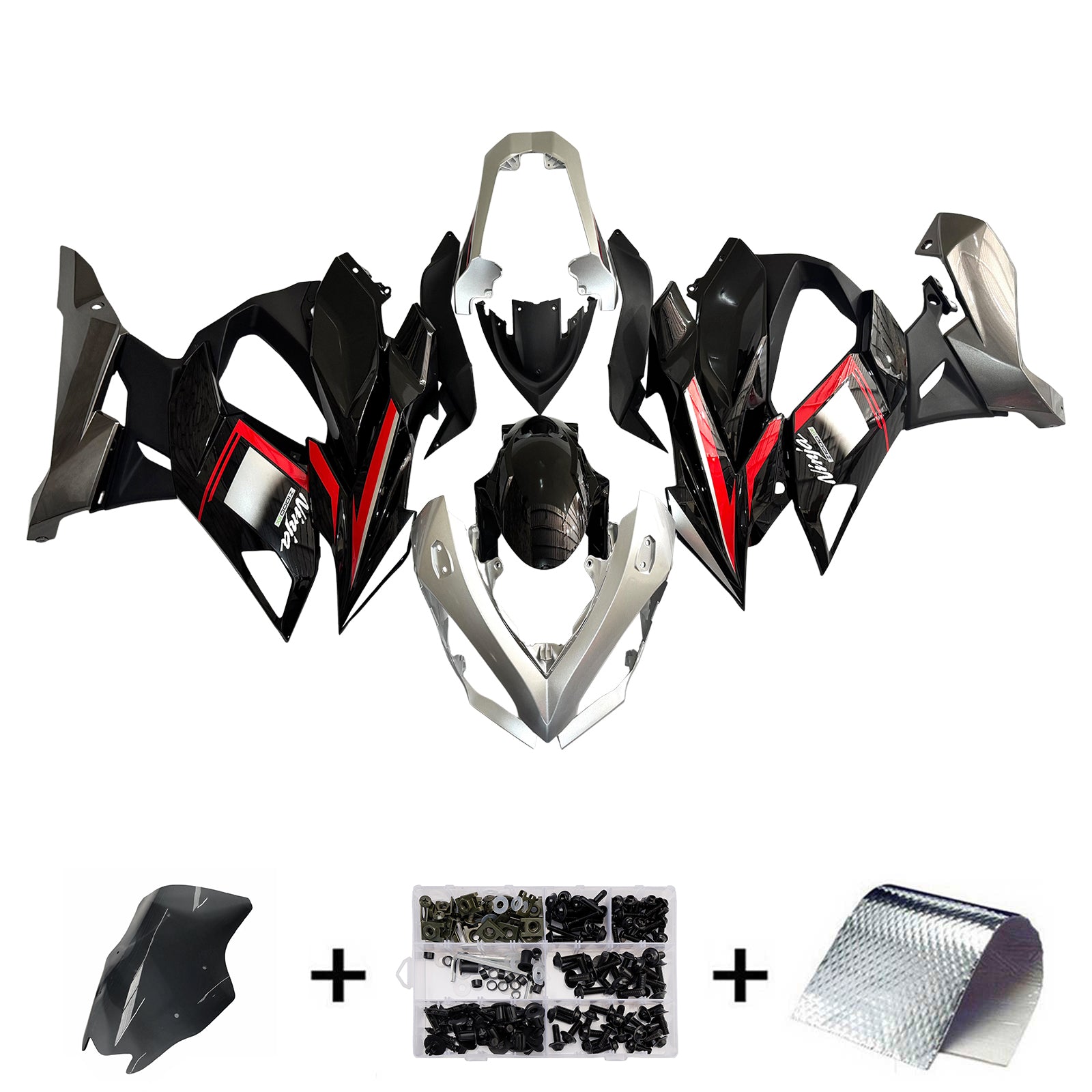 스즈키 GSXR 600/750 2008-2010 K8용 인젝션 페어링 키트 차체 플라스틱 ABS