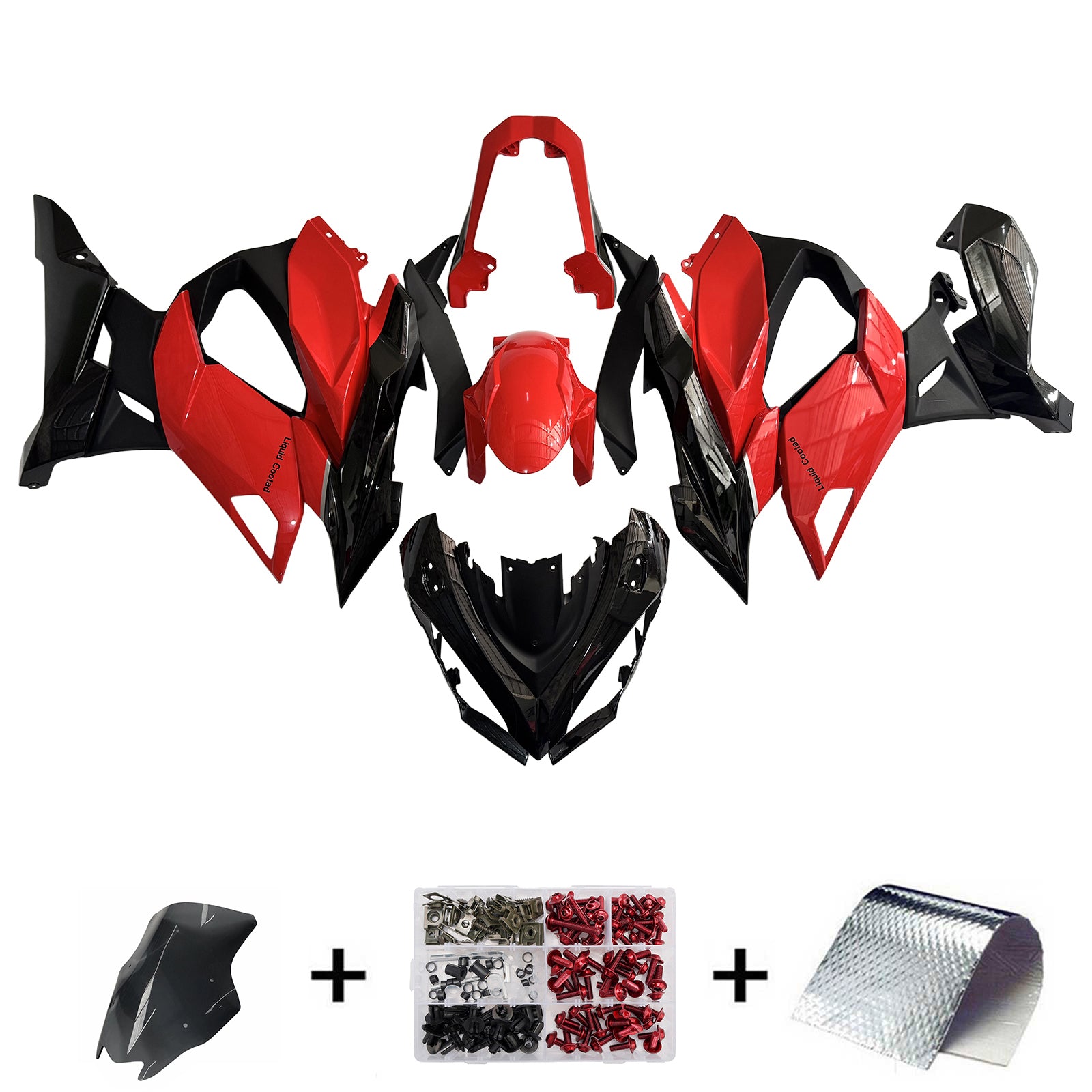 Red and Black Injection Fairing For Kawasaki Z1000SX Ninja 1000SX 1100SX 2020-2026
