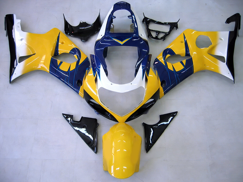 Fairings 2000-2002 Suzuki GSXR 1000 Yellow & Blue Corona GSXR  Generic