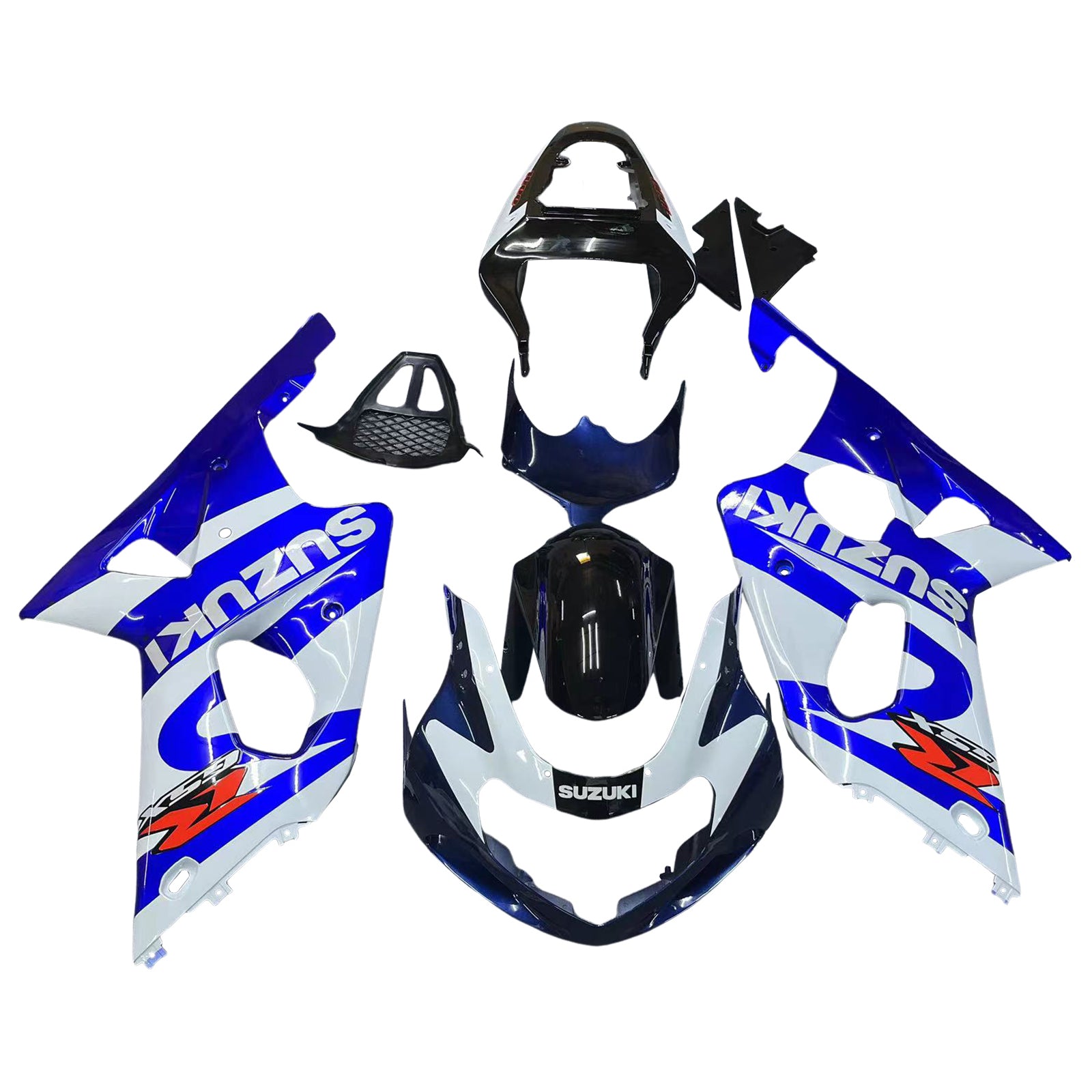 Fairings 2000-2002 سوزوكي GSXR 1000 أزرق وأسود GSXR عام