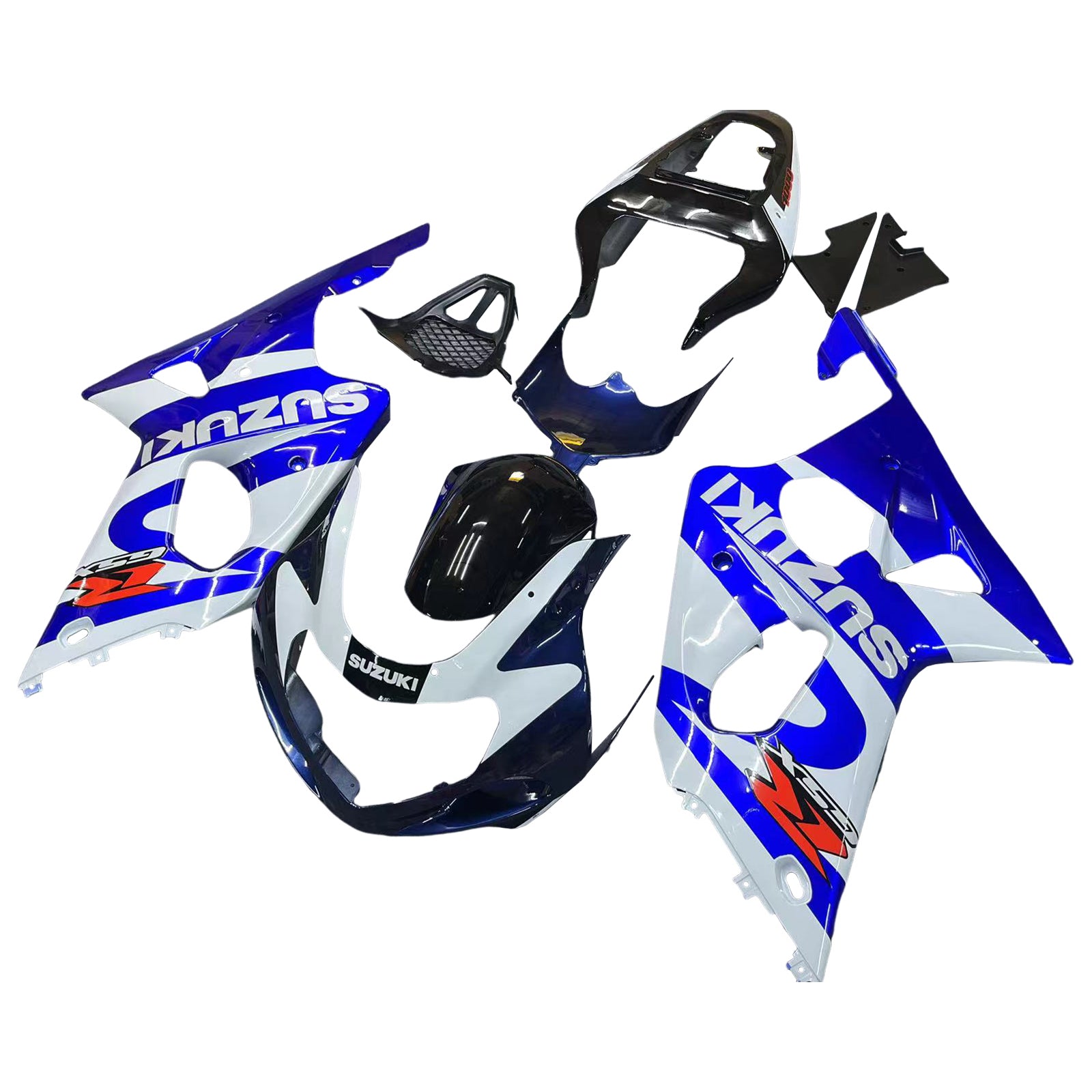 Fairings 2000-2002 سوزوكي GSXR 1000 أزرق وأسود GSXR عام