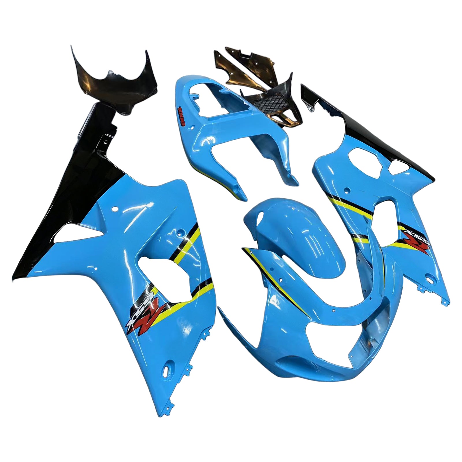 Baby Blue Injection Fairing Kit Bodywork Plastic ABS fit For Suzuki GSXR1000 2000-2002