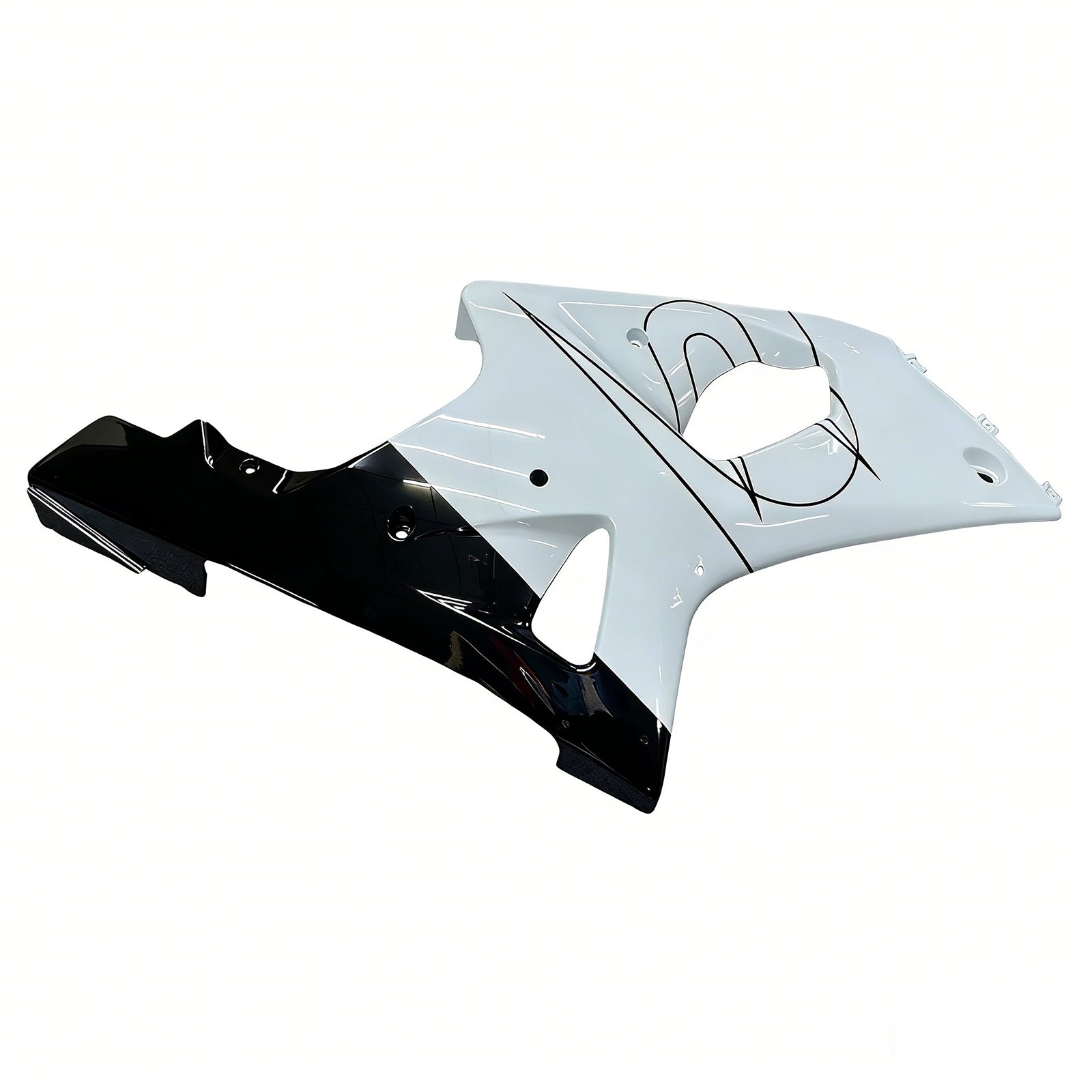 Carenados 2000-2002 Suzuki GSXR 1000 Blanco y Negro Corona Genérico