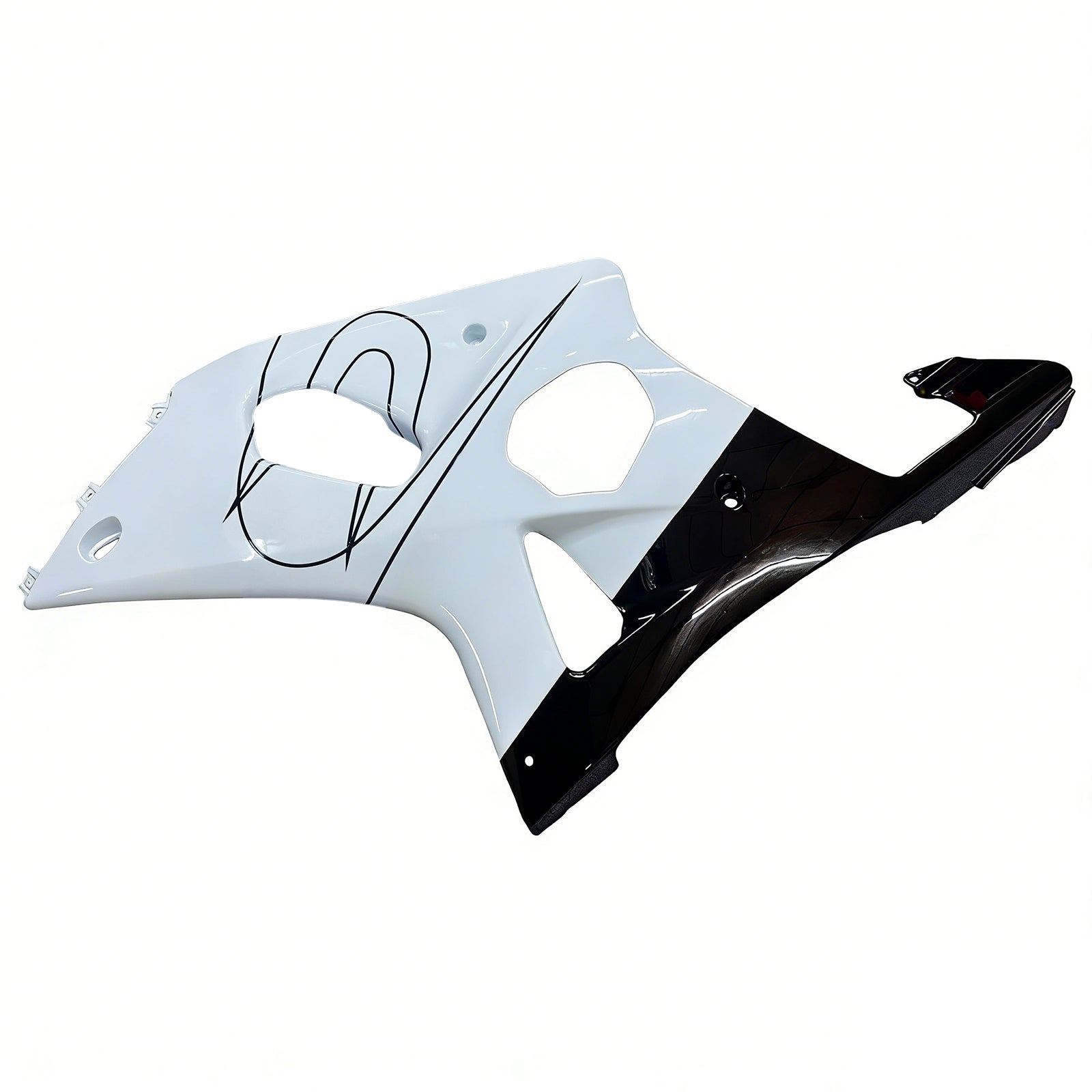 Carenados 2000-2002 Suzuki GSXR 1000 Blanco y Negro Corona Genérico
