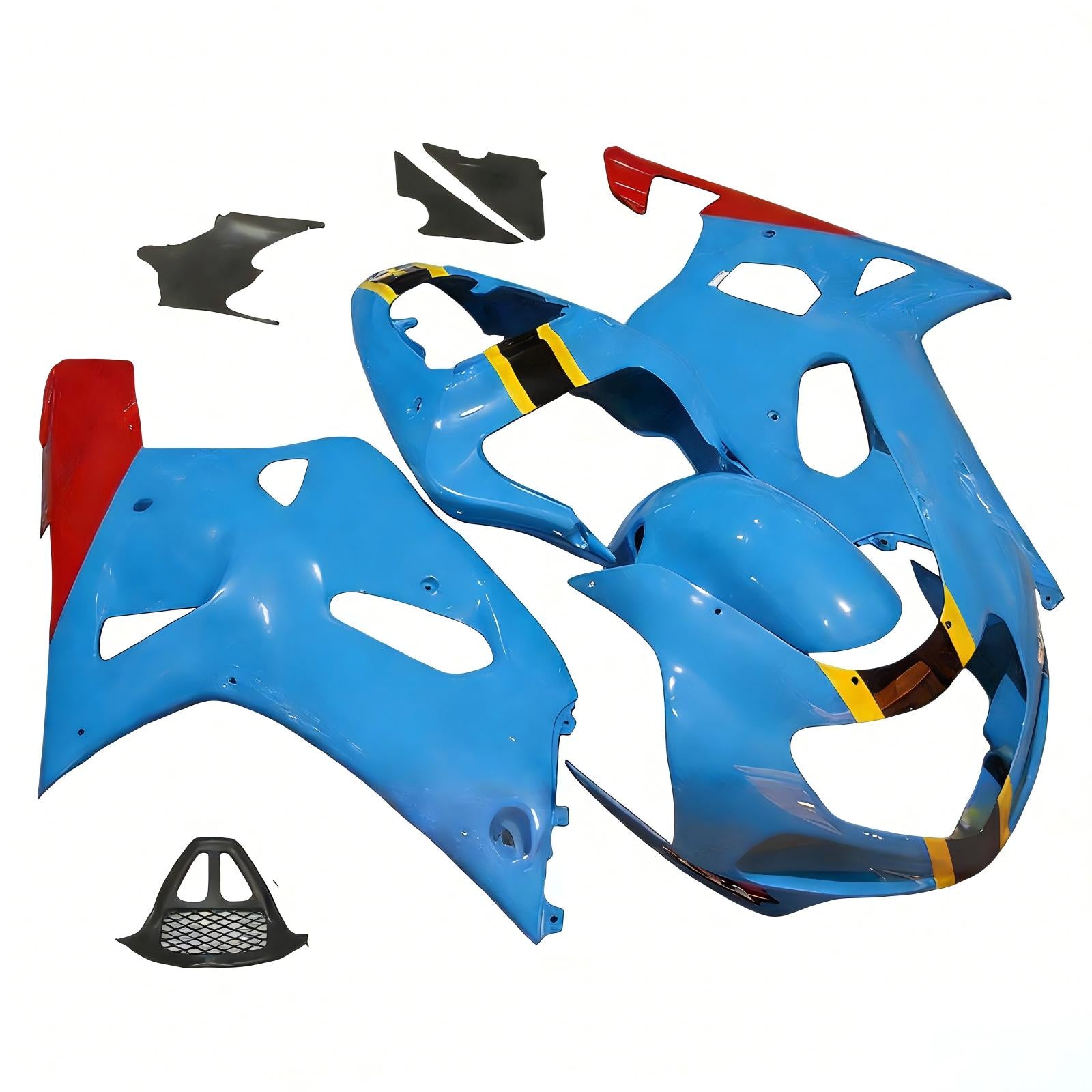 Amotopart Suzuki GSXR1000 2000-2002 K1 K2 Fairing Kit Bodywork Plastic ABS