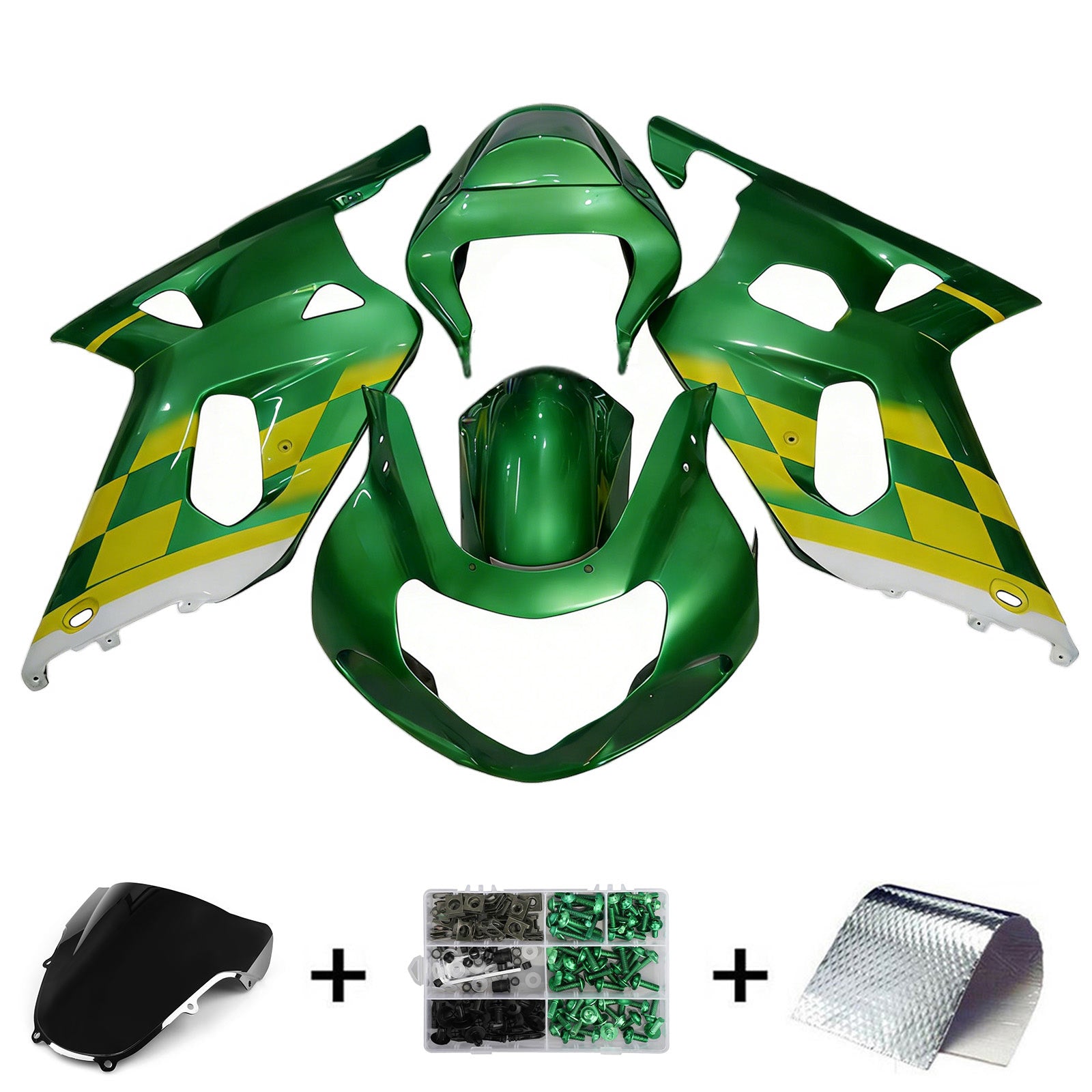 Amotopart Suzuki GSXR1000 2000-2002 K1 K2 Fairing Kit Bodywork Plastic ABS