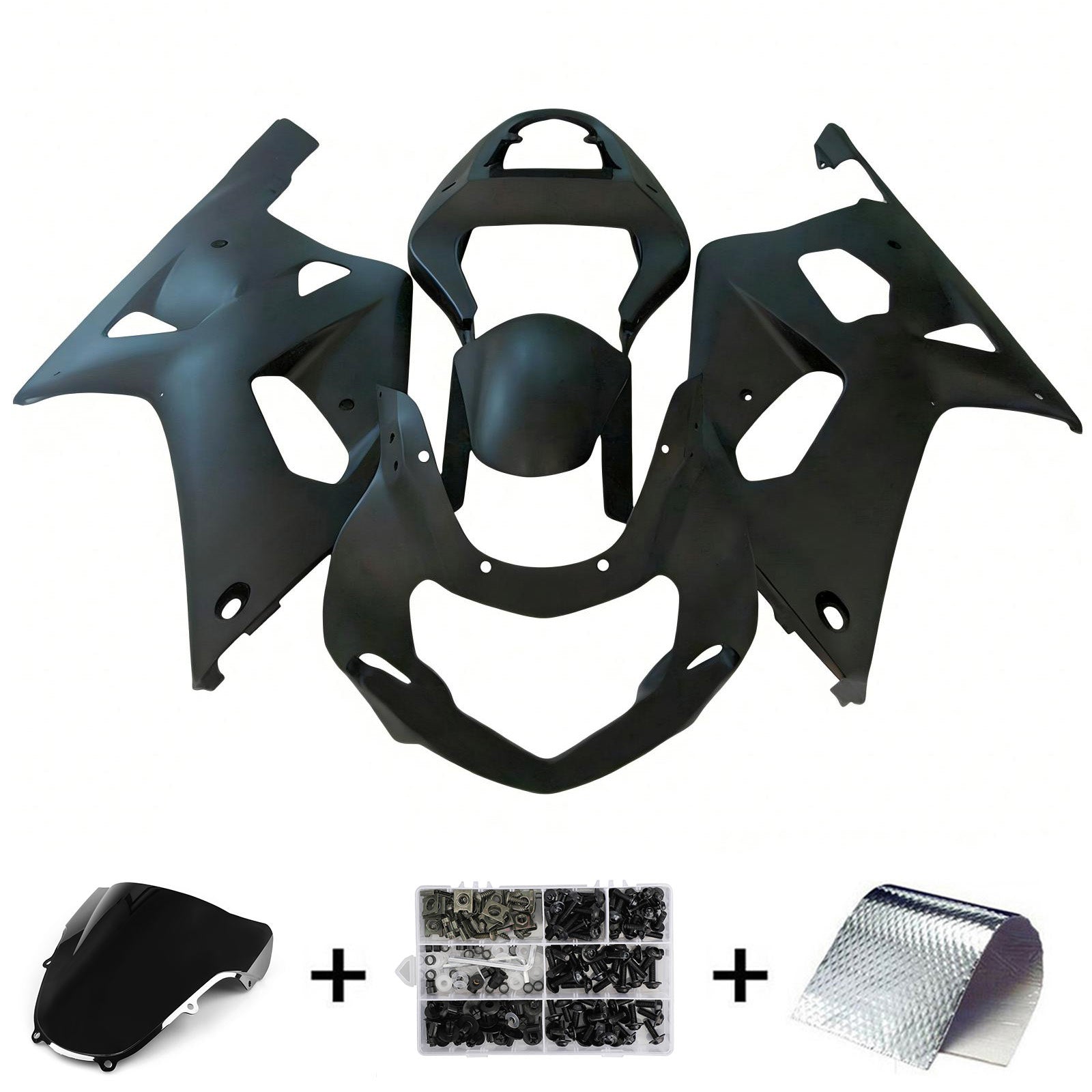 Amotopart Suzuki GSXR1000 2000-2002 K1 K2 Kit Carenado Carrocería Plástico ABS