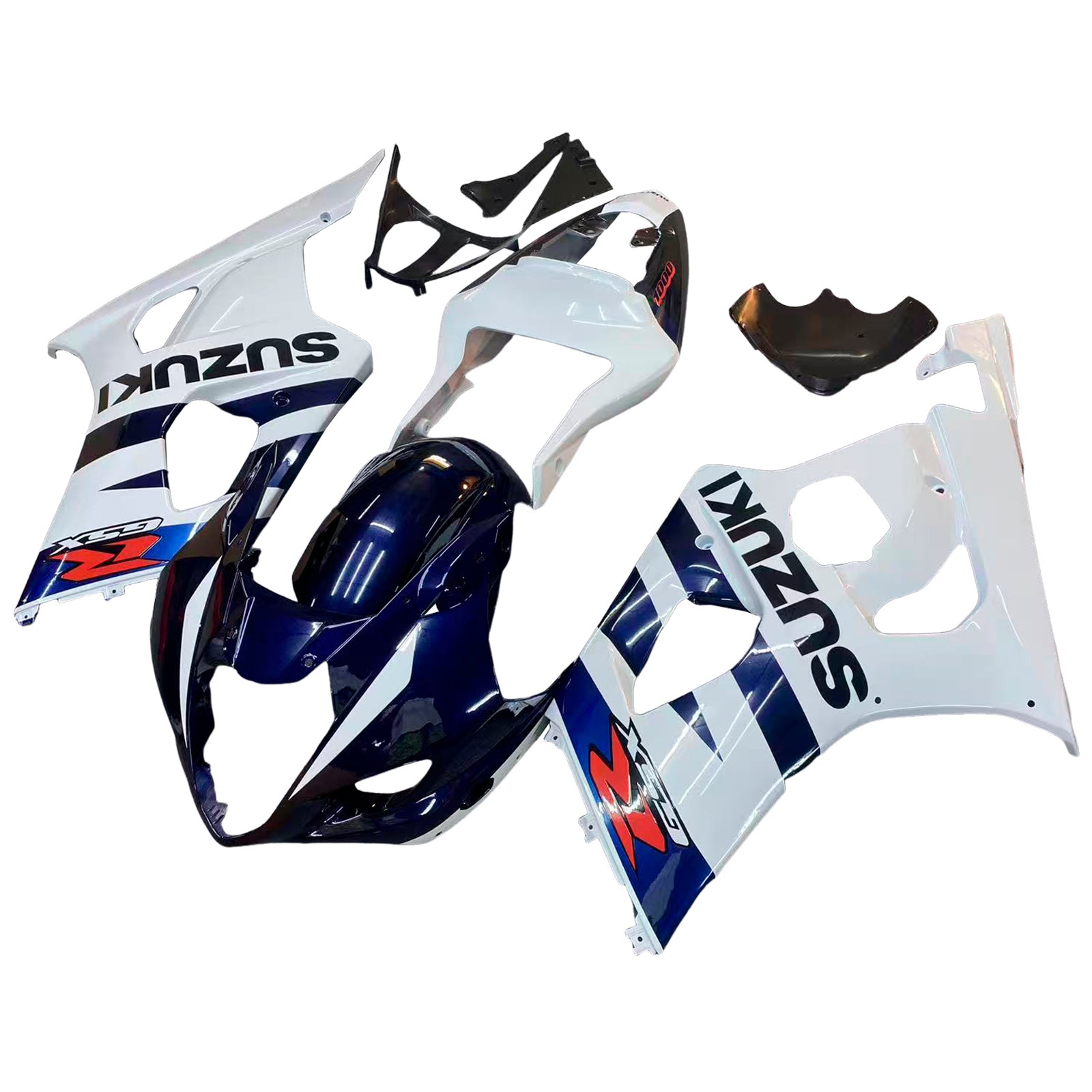 Fairings 2003-2004 Suzuki GSXR 1000 White & Blue GSXR  Generic