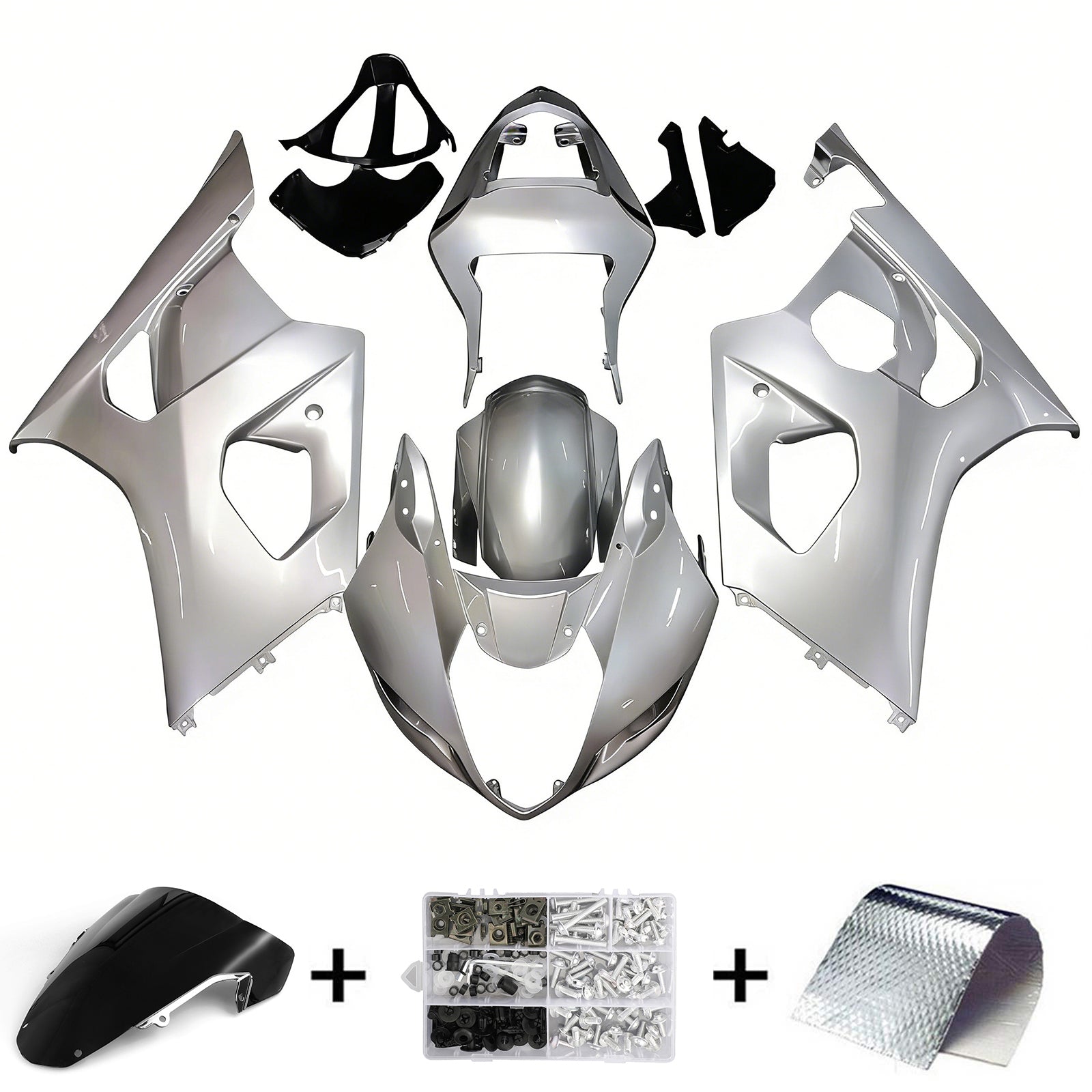Fairings 2003-2004 Suzuki GSXR 1000 Silver GSXR