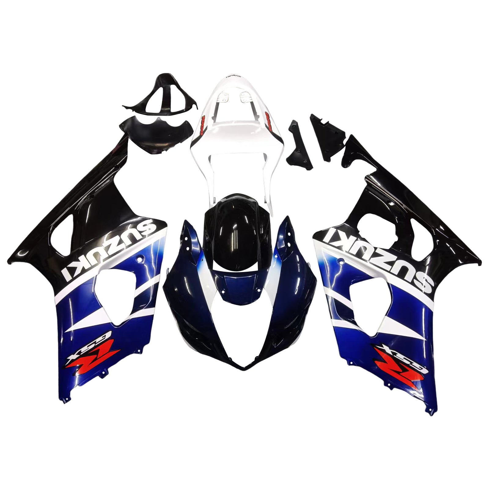 Fairings 2003-2004 Suzuki GSXR 1000 Black Blue White GSXR  Generic