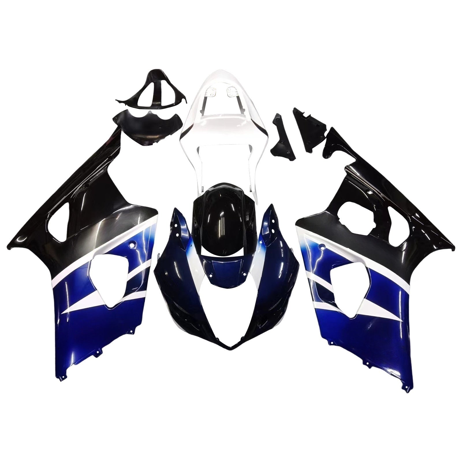 Fairings 2003-2004 Suzuki GSXR 1000 Black Blue White GSXR  Generic