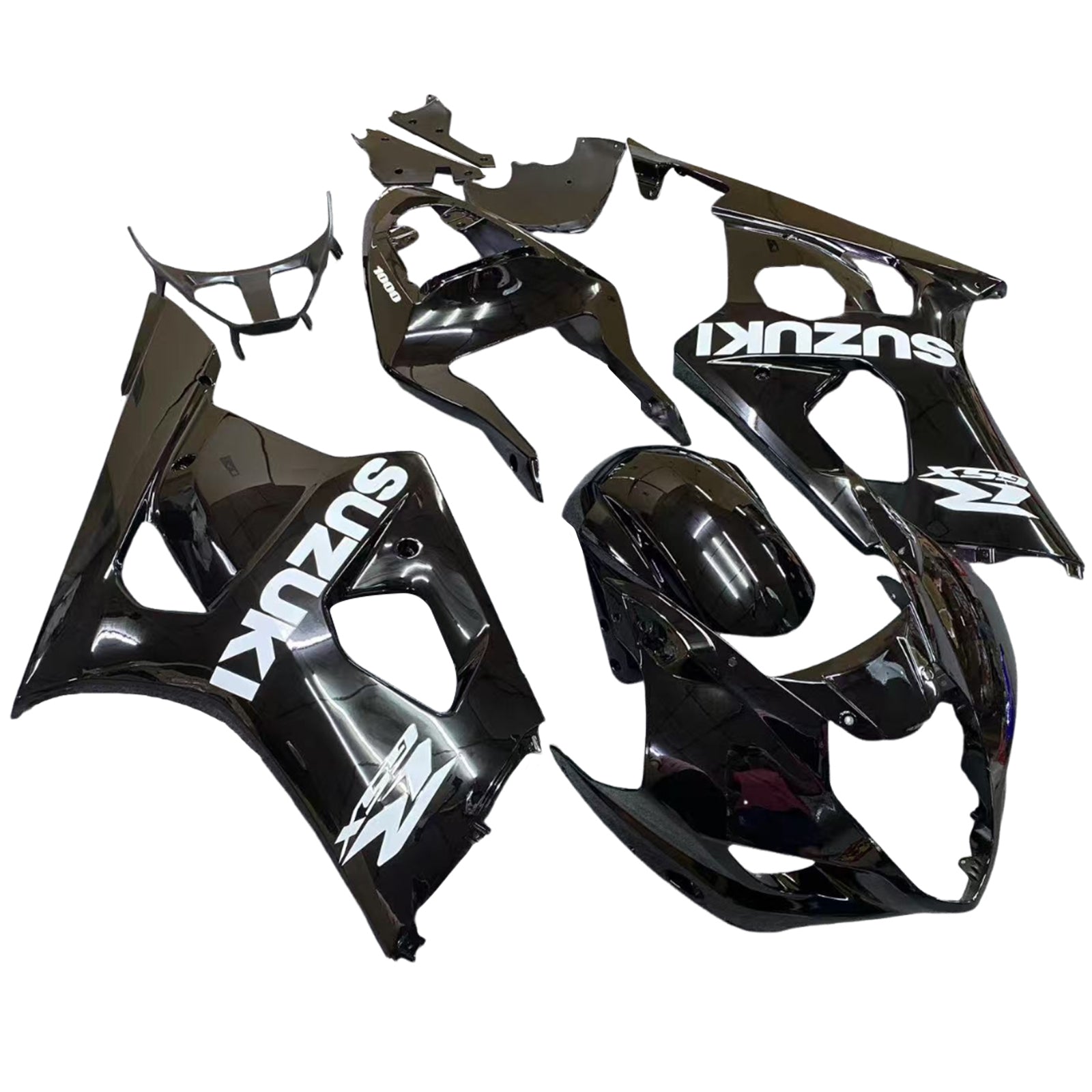 Fairings 2003-2004 Suzuki GSXR 1000 Black Suzuki GSXR  Generic