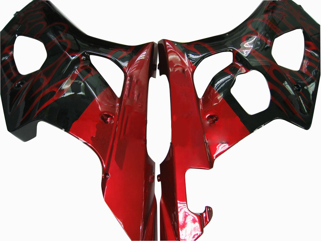 Fairings 2003-2004 Suzuki GSXR 1000 Black & Red Flame Generic