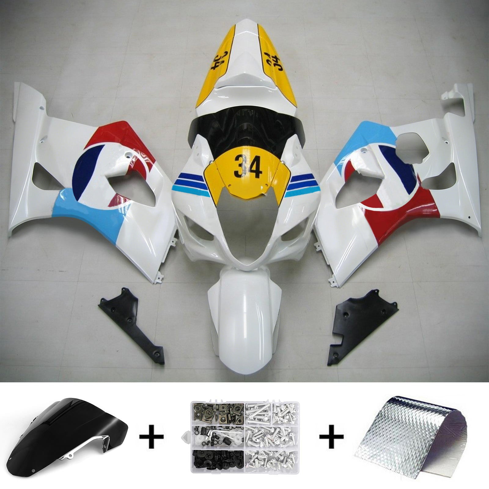 스즈키 GSXR1000 2003-2004 페어링 키트 K3
