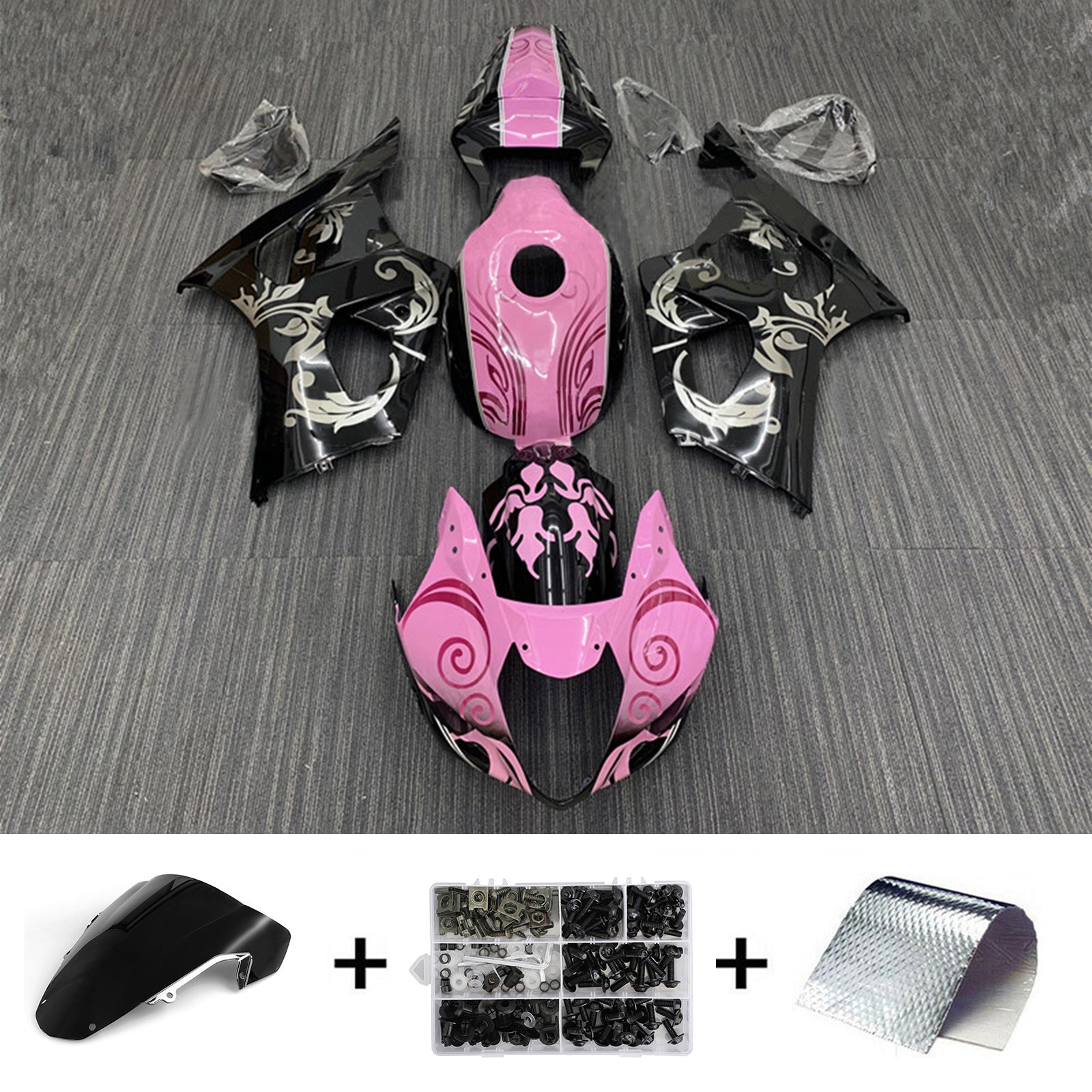 سوزوكي GSXR1000 2003-2004 K3 Fairing Kit هيكل السيارة بلاستيك ABS