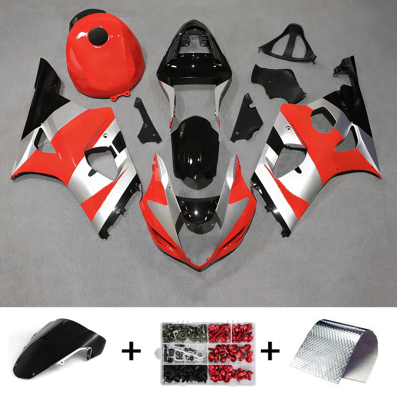 Suzuki GSXR1000 2003-2004 K3 Fairing Kit Bodywork Plastic ABS