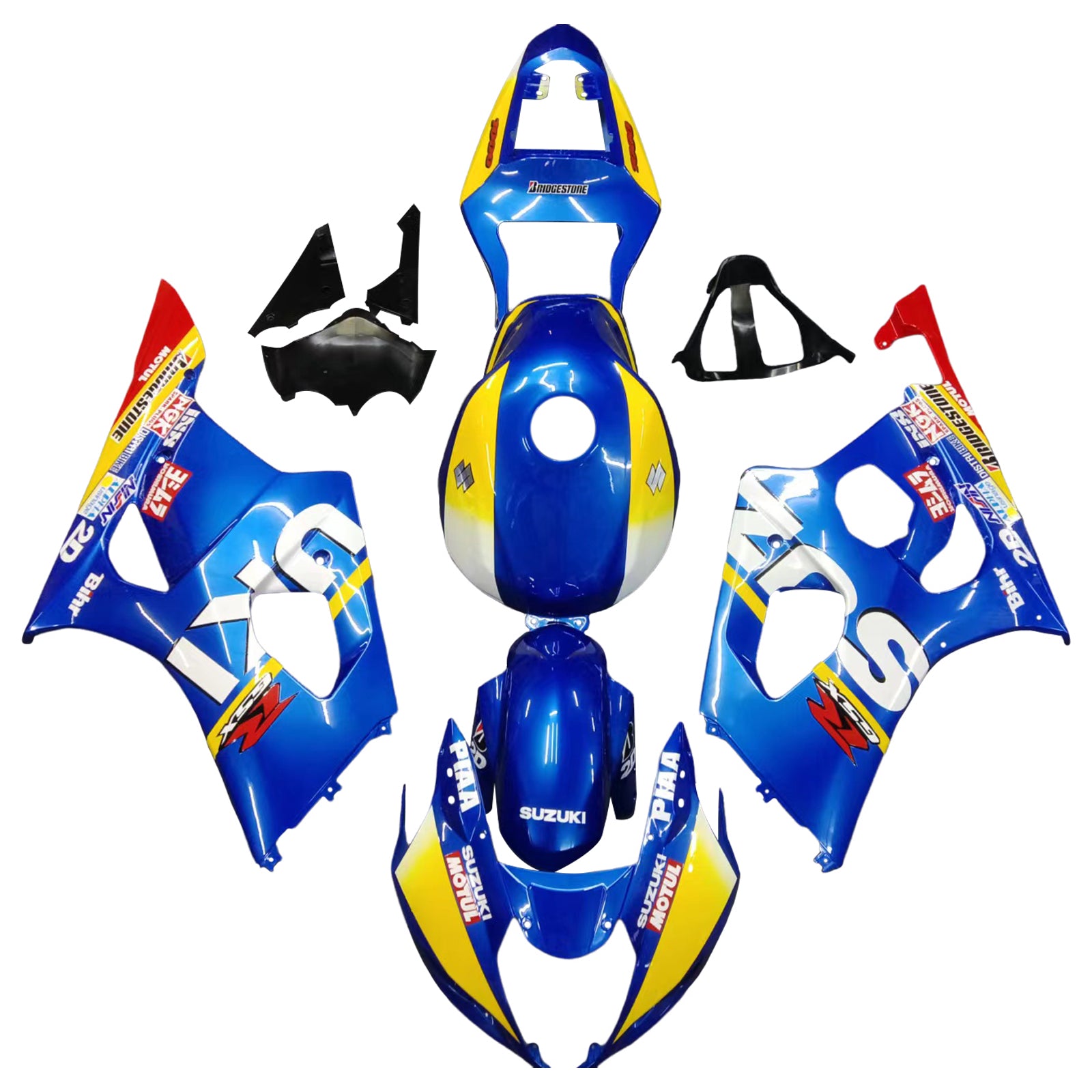 سوزوكي GSXR1000 2003-2004 K3 Fairing Kit هيكل السيارة بلاستيك ABS