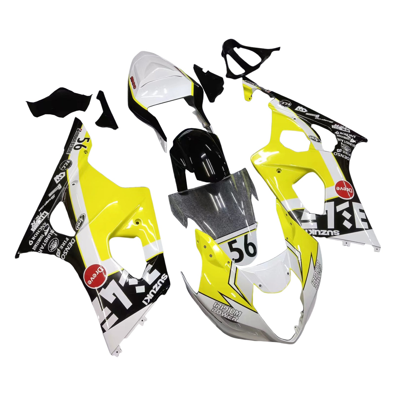 سوزوكي GSXR1000 2003-2004 K3 Fairing Kit هيكل السيارة بلاستيك ABS