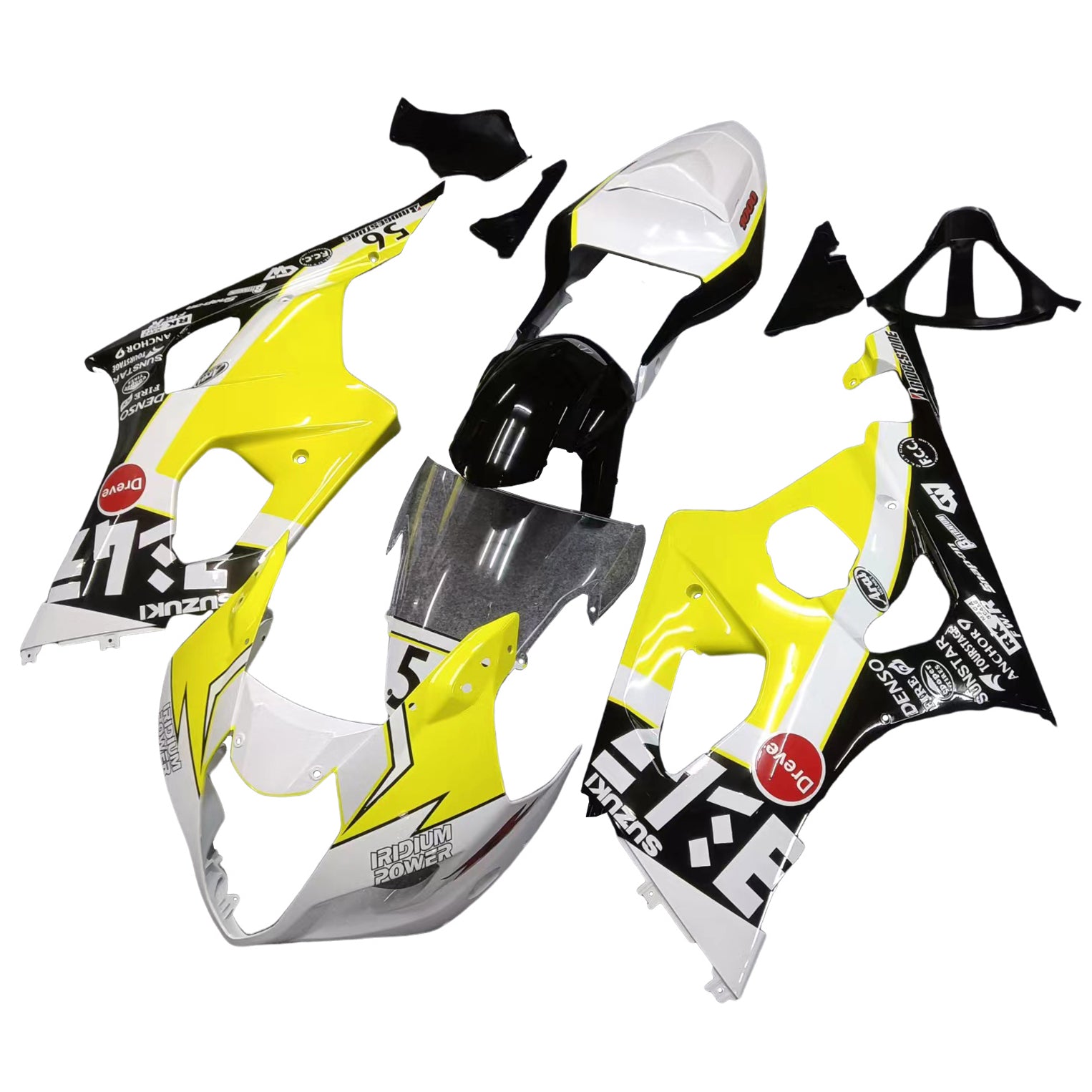 سوزوكي GSXR1000 2003-2004 K3 Fairing Kit هيكل السيارة بلاستيك ABS