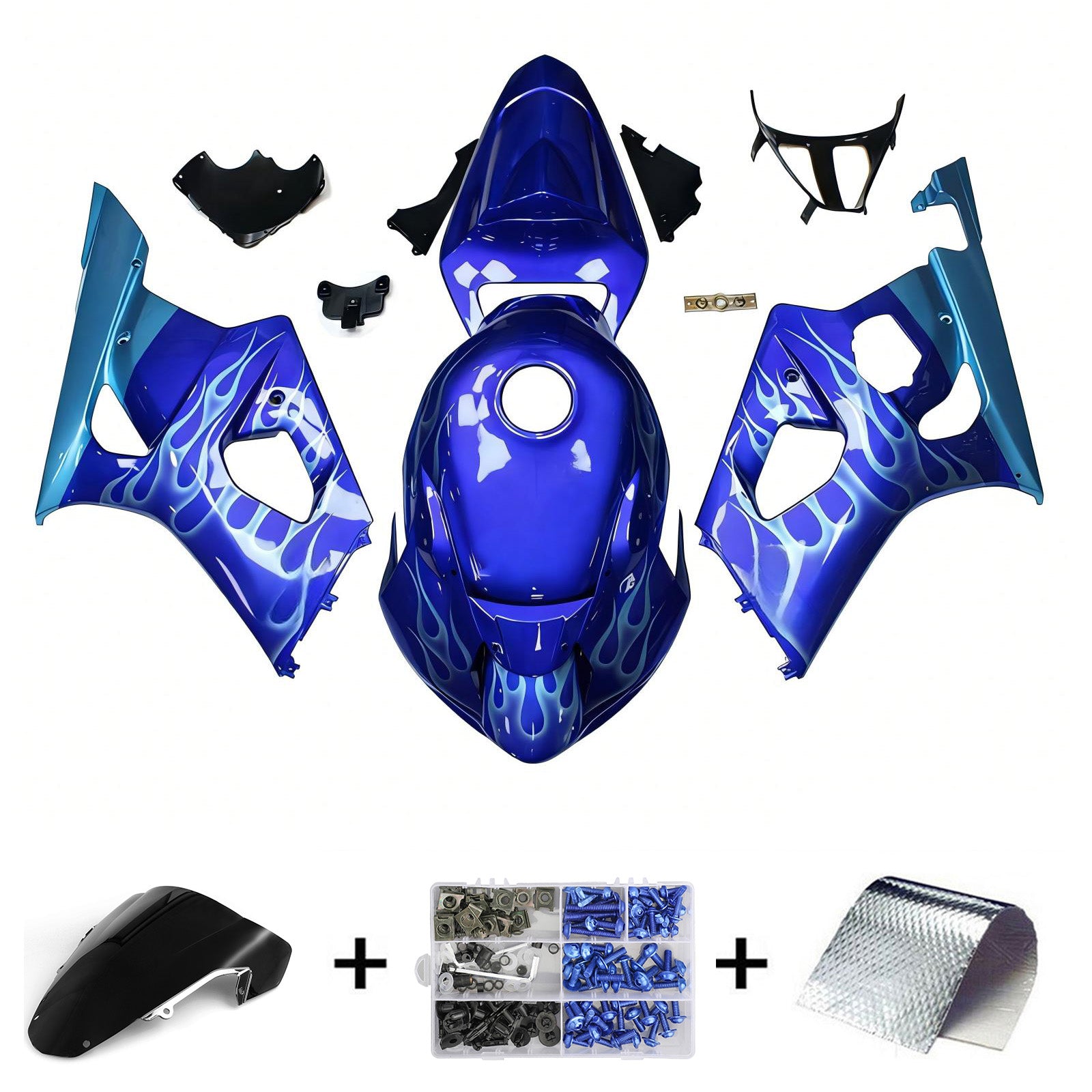 Amotopart Suzuki GSXR1000 2003-2004 K3 Fairing Kit Bodywork Plastic ABS