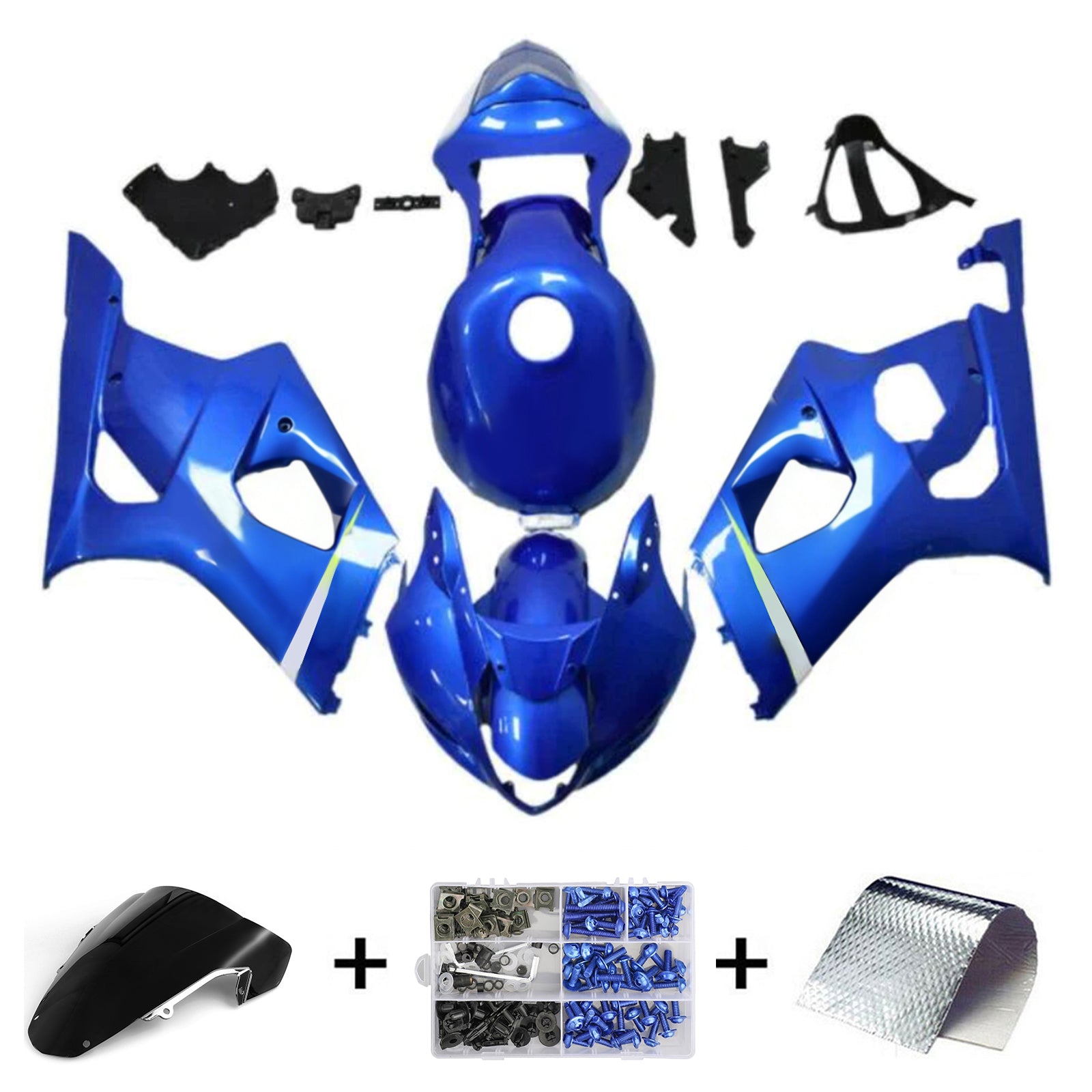 Amotopart Suzuki GSXR1000 2003-2004 K3 Fairing Kit Bodywork Plastic ABS
