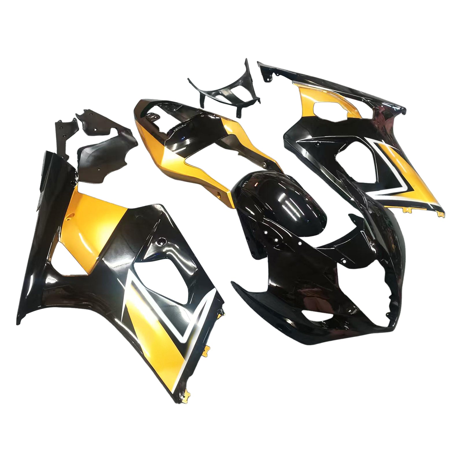 Yellow Black Injection Fairing Kit Plastic ABS For Suzuki GSXR1000 2003-2004 K3