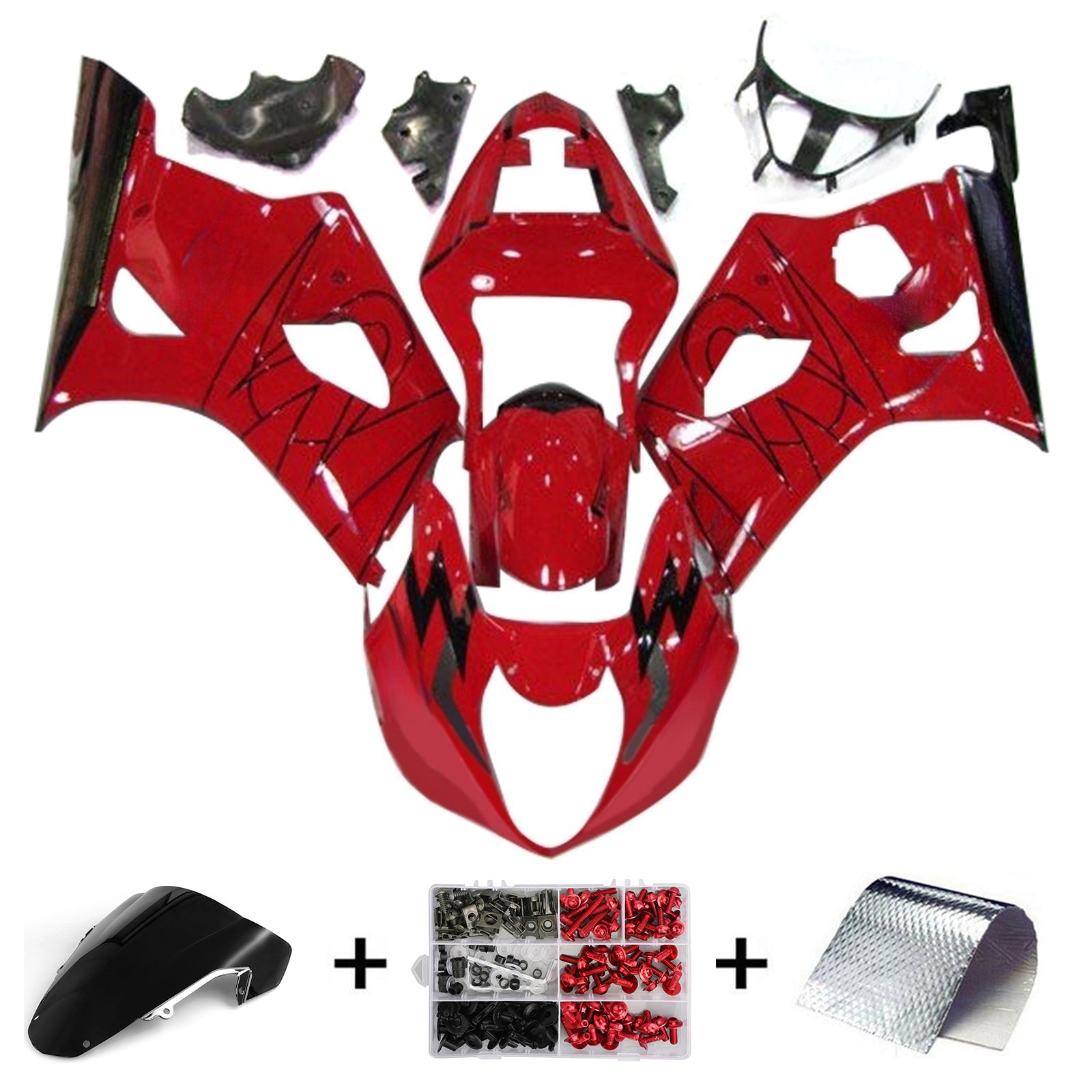 Amotopart Suzuki GSXR1000 2003-2004 K3 Fairing Kit Bodywork Plastic ABS