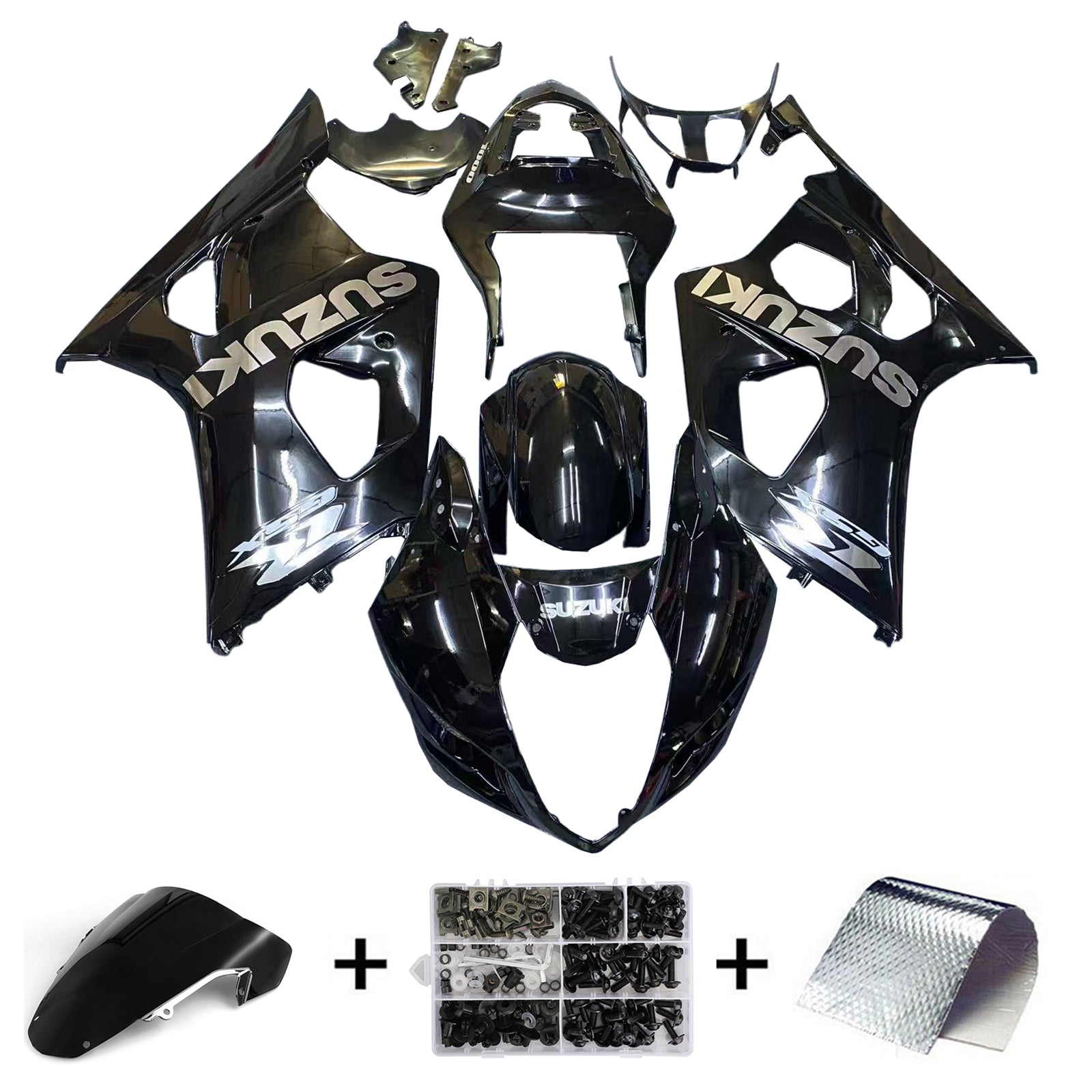 Amotopart Suzuki GSXR1000 2003-2004 K3 Fairing Kit Bodywork Plastic ABS