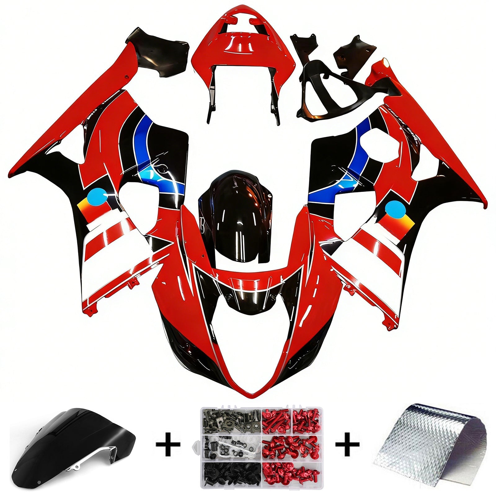 Amotopart Suzuki GSXR1000 2003-2004 K3 Fairing Kit Bodywork Plastic ABS