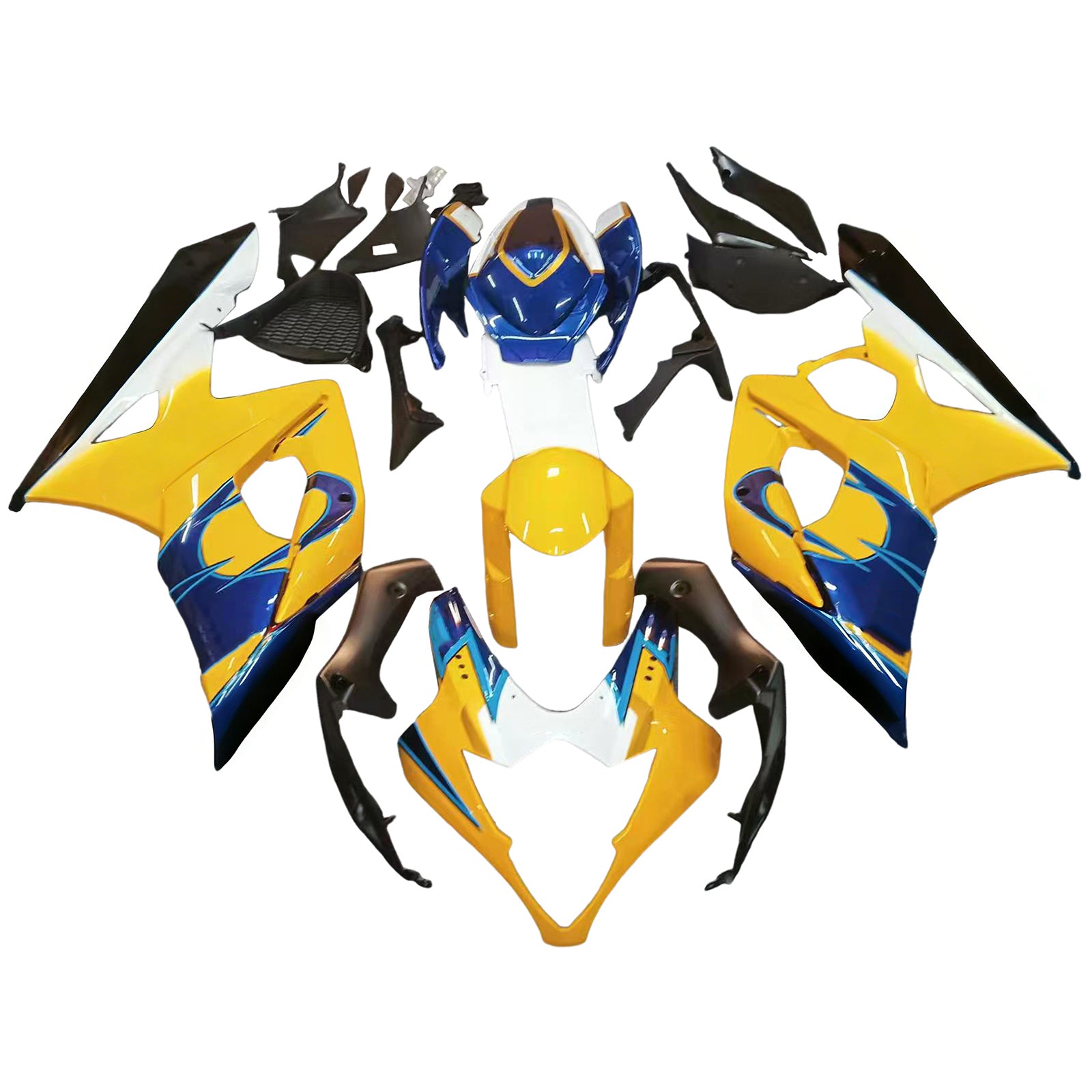 Fairings 2005-2006 Suzuki GSXR 1000 Blue Yellow Alstare Corona  Generic