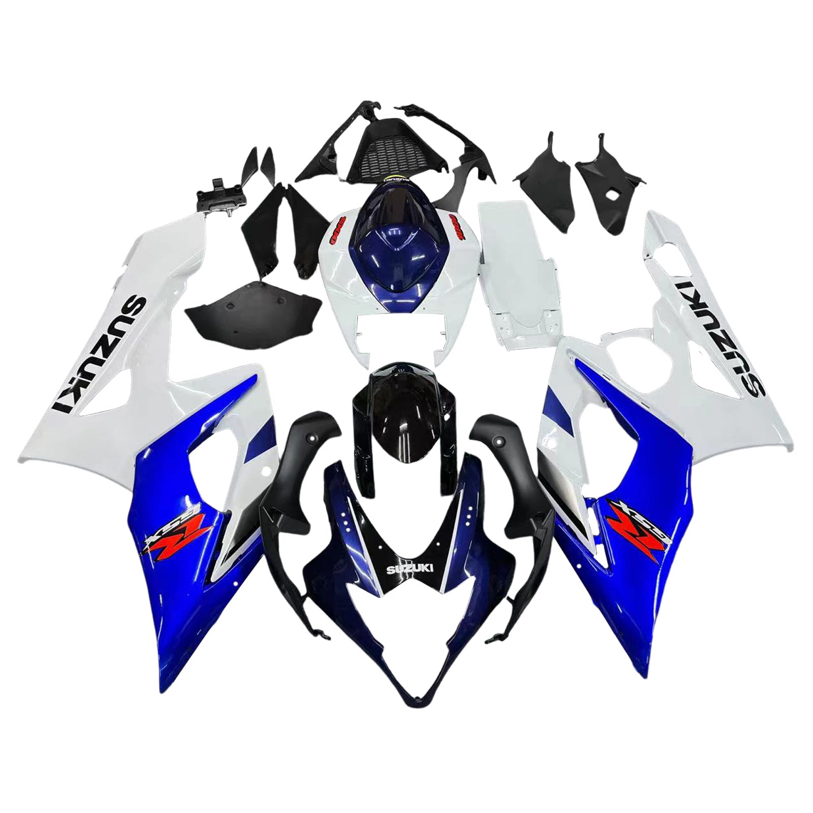 Fairings 2005-2006 سوزوكي GSXR 1000 أبيض وأزرق GSXR