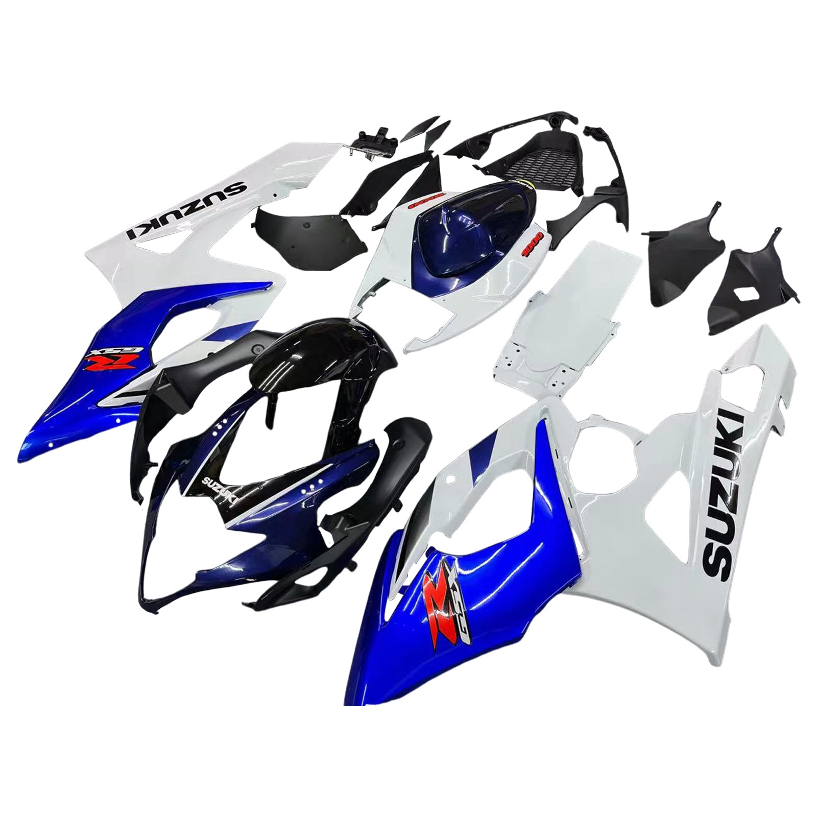 Fairings 2005-2006 سوزوكي GSXR 1000 أبيض وأزرق GSXR