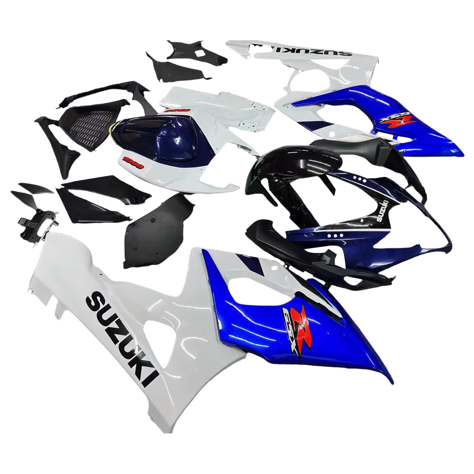 Fairings 2005-2006 سوزوكي GSXR 1000 أبيض وأزرق GSXR