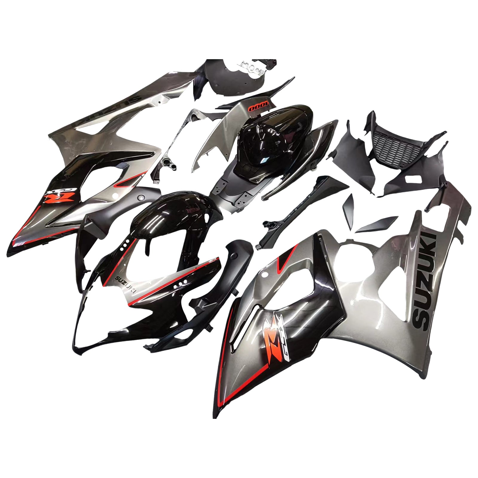 Fairings 2005-2006 Suzuki GSXR 1000 Silver & Black GSXR