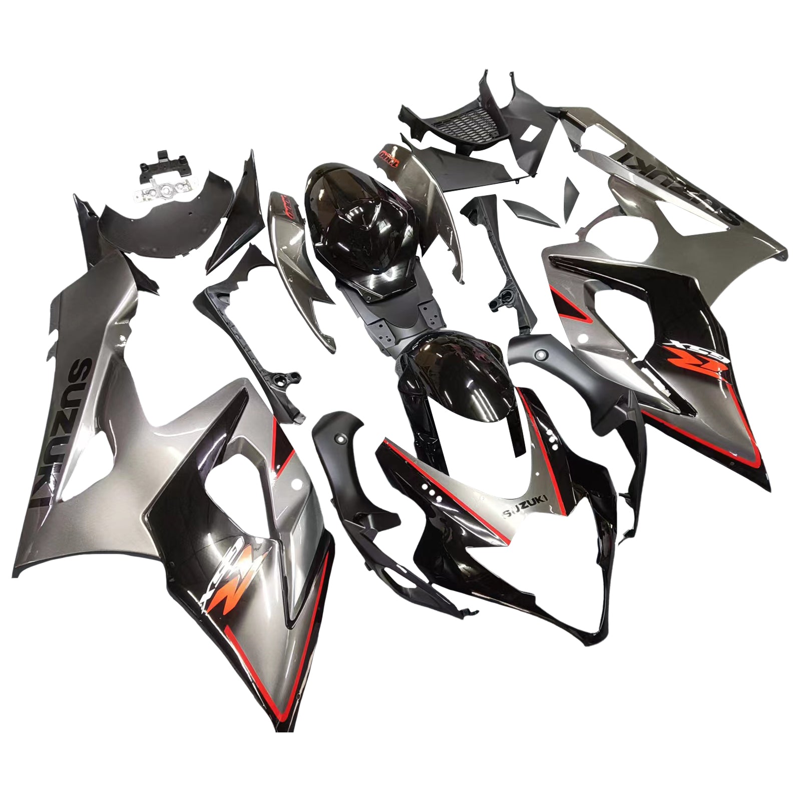 Fairings 2005-2006 Suzuki GSXR 1000 Silver & Black GSXR