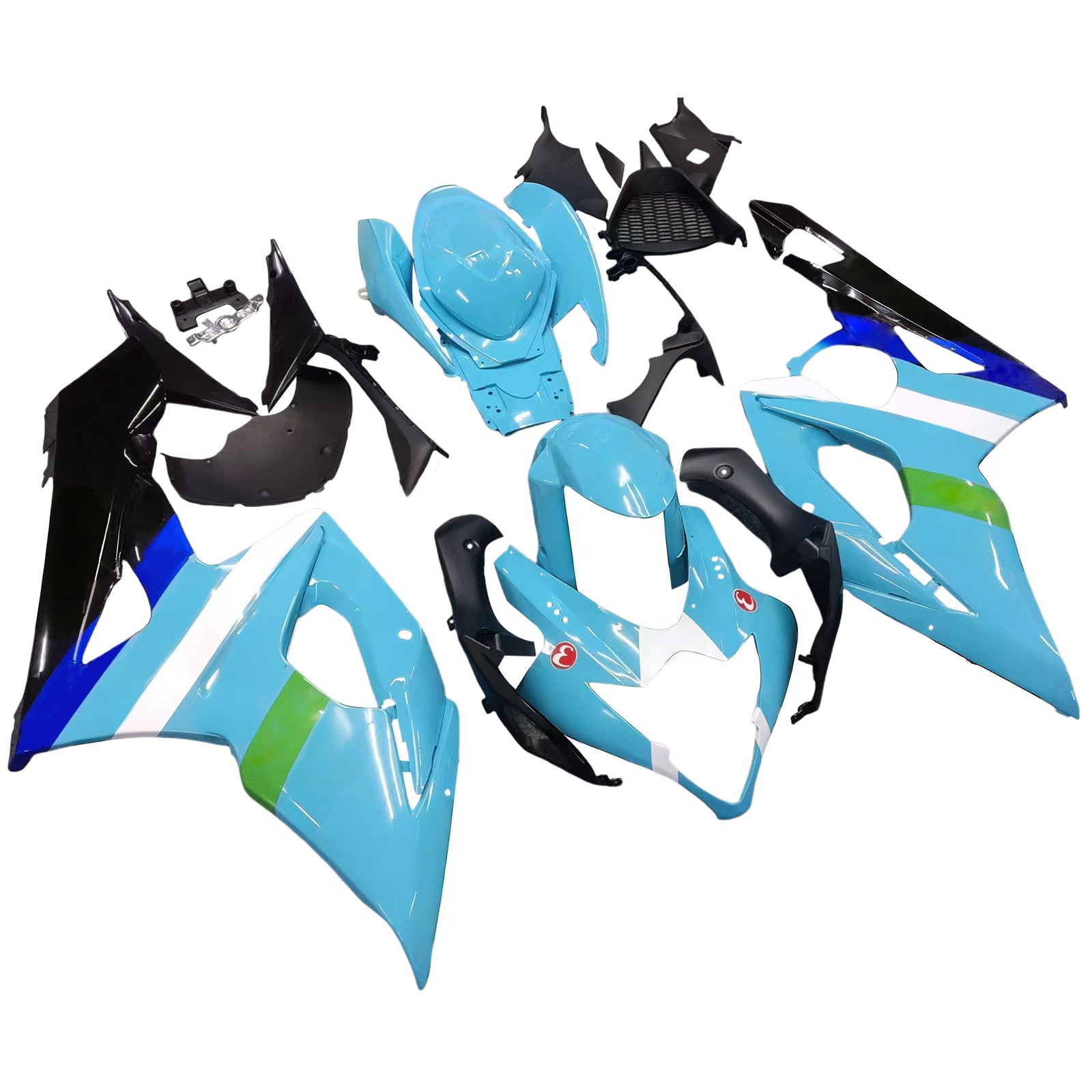 Fairings 2005-2006 Suzuki GSXR 1000 Blue Black Rizla